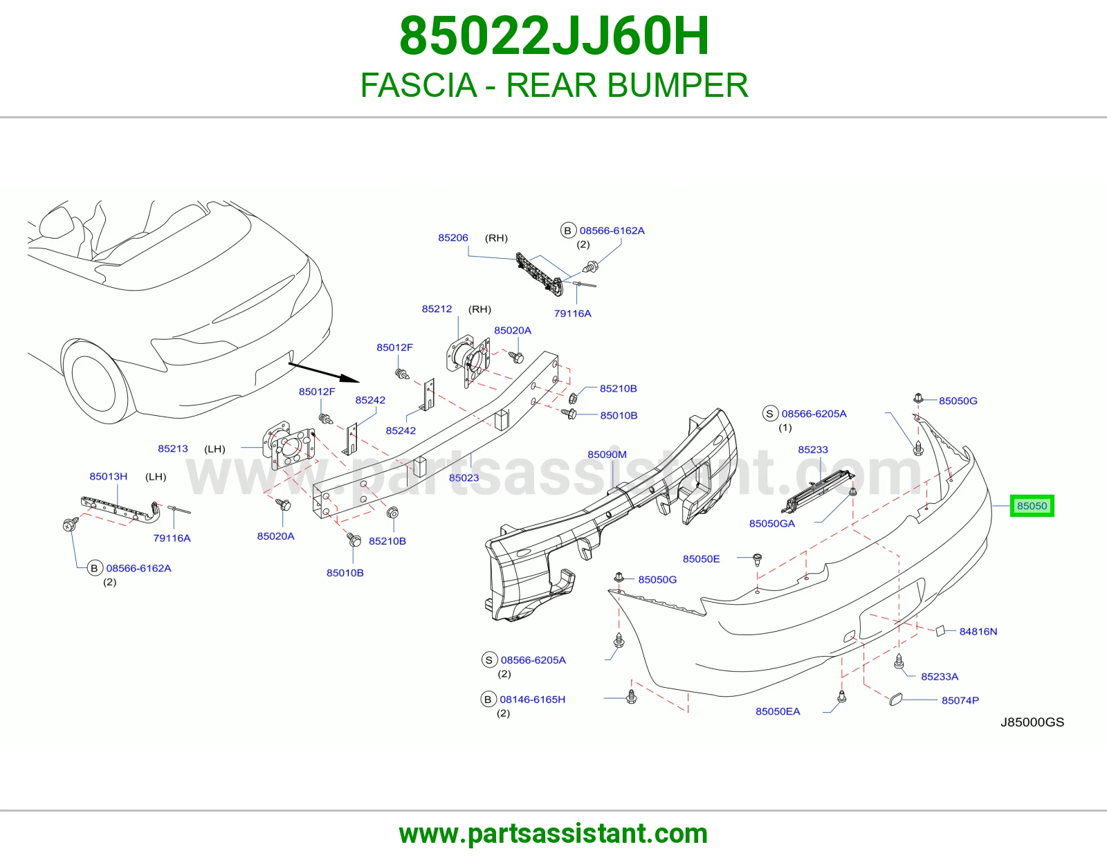 صدام خلفي 85022JJ60H