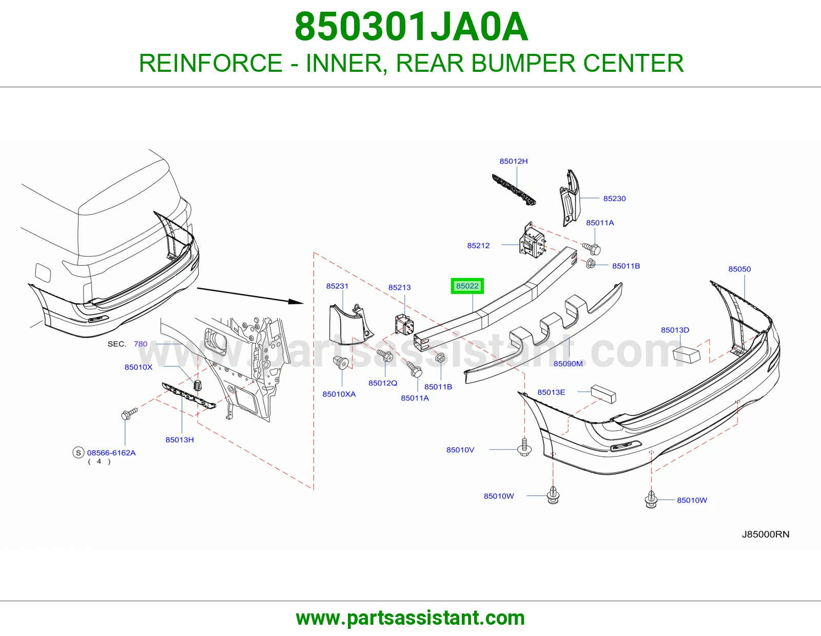 تقوية داخلي صدام خلفي وسط 850301JA0A