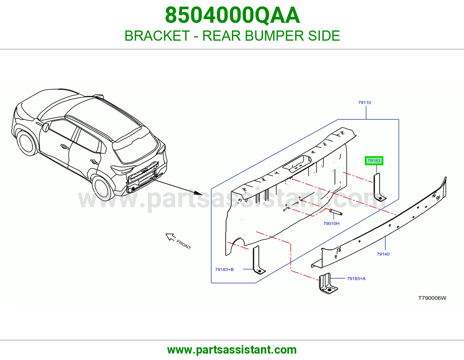 قاعدة جنب صدام خلفي 8504000QAA
