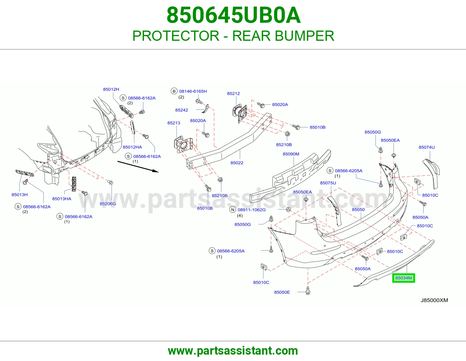 واقي صدام خلفي 850645UB0A