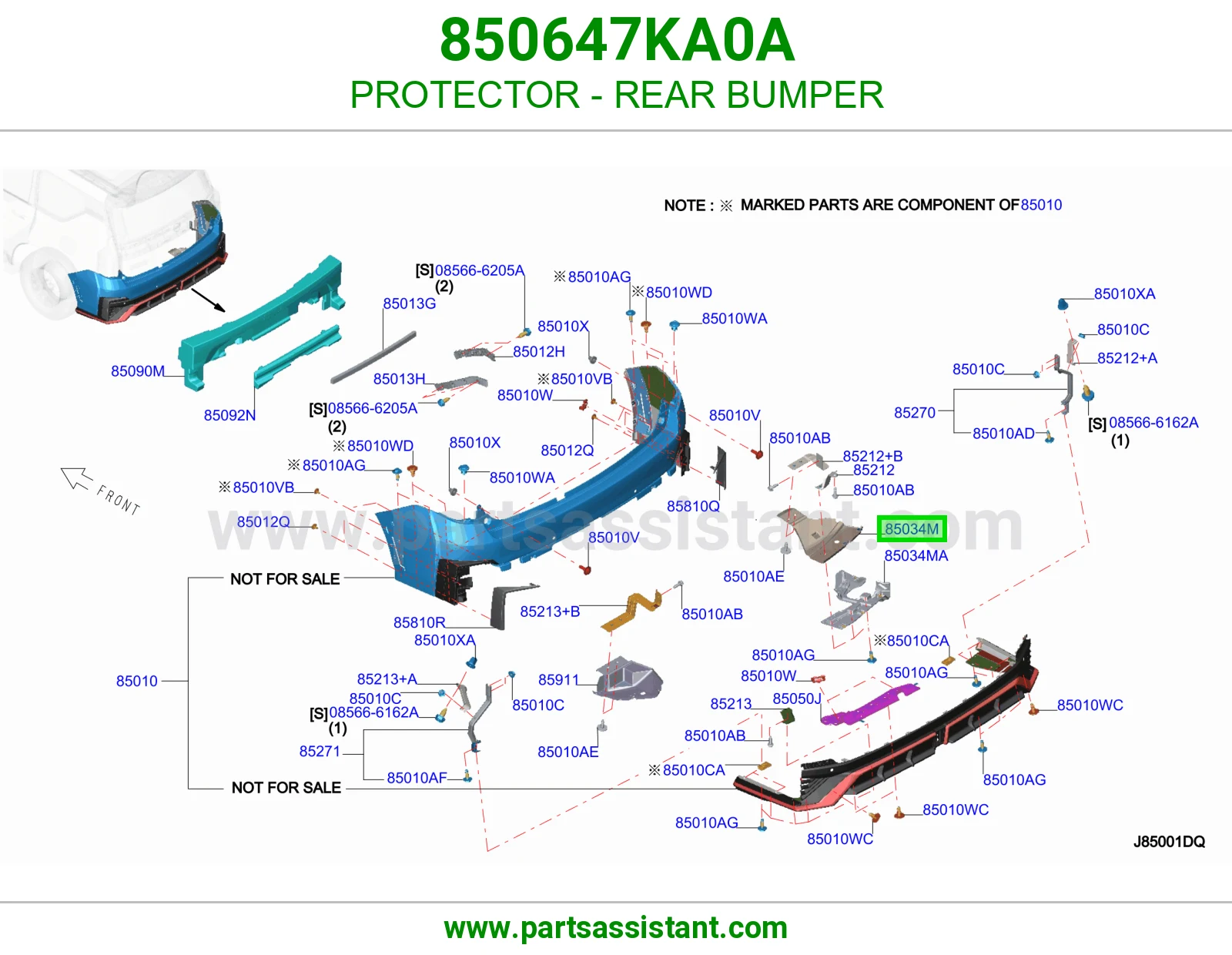 واقي صدام خلفي 850647KA0A