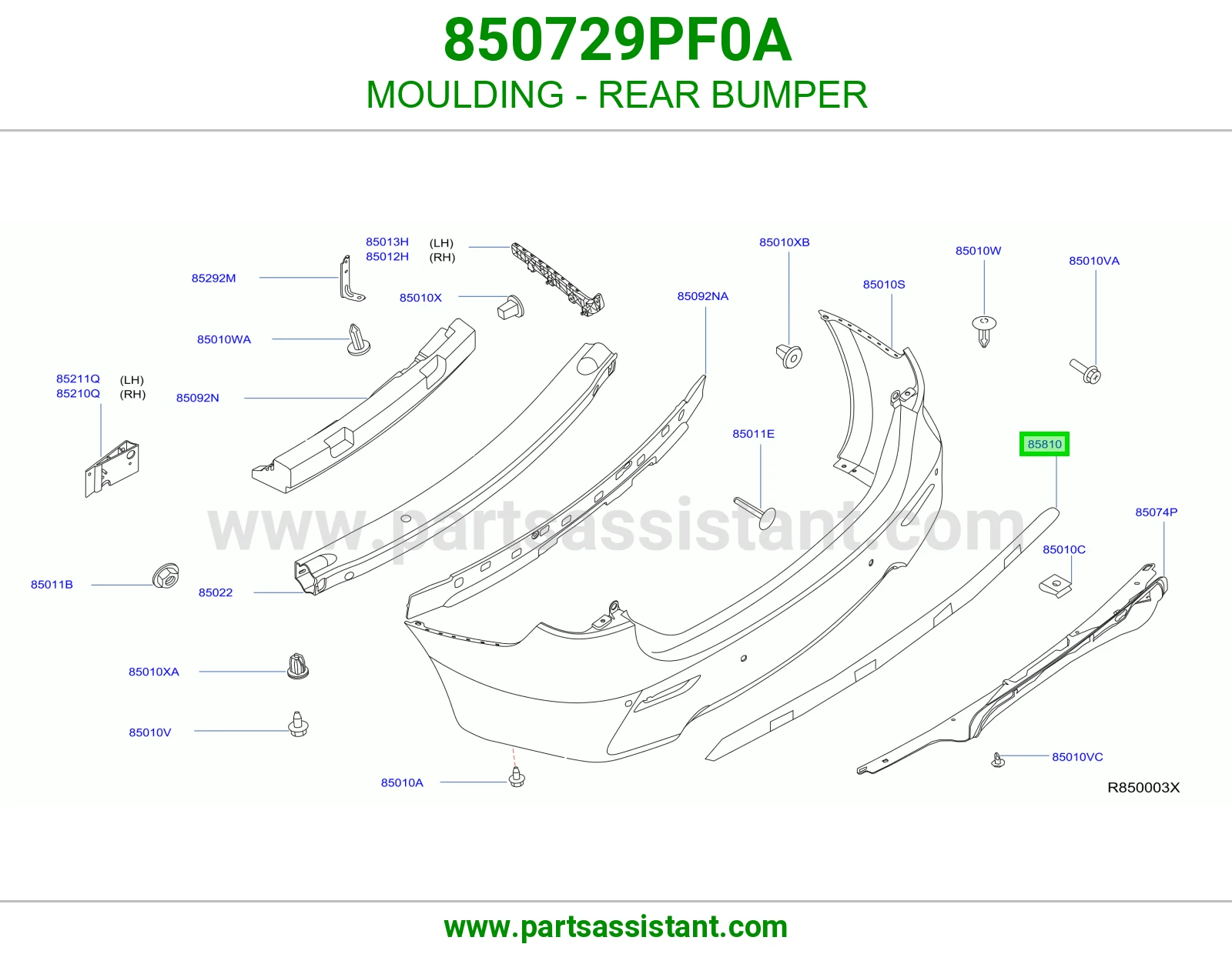 زيق صدام خلفي 850729PF0A