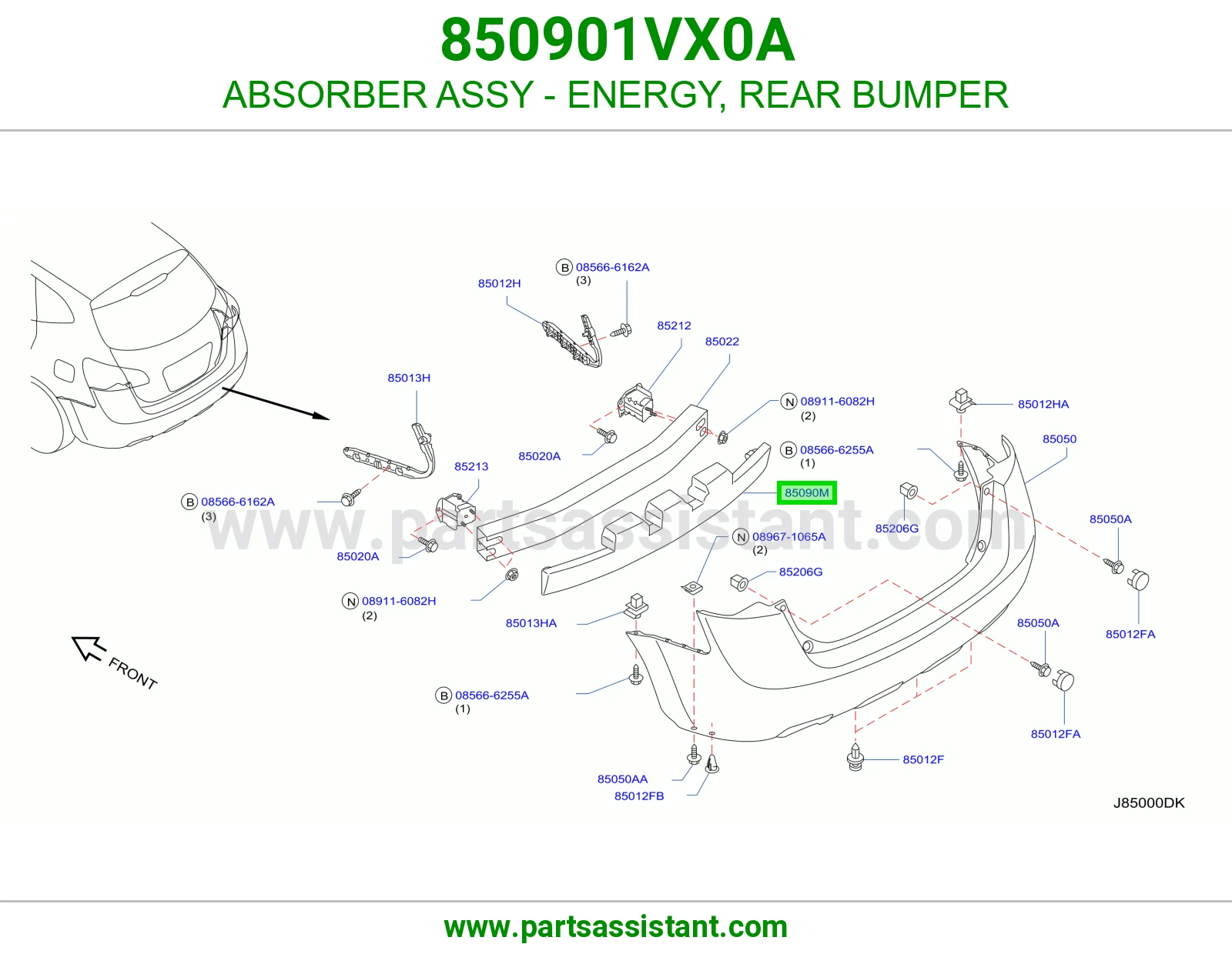 جسر صدام خلفي 850901VX0A
