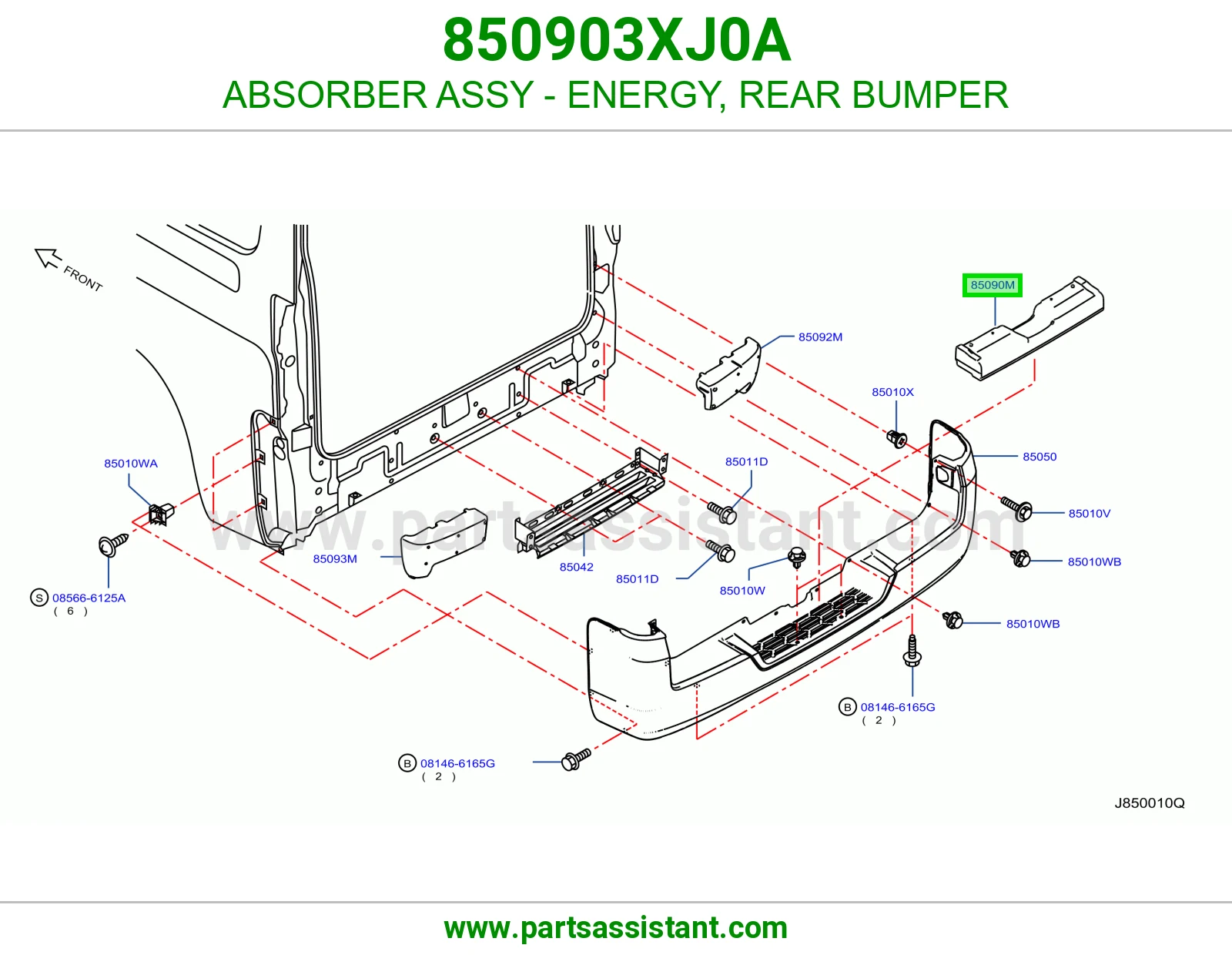 جسر صدام خلفي 850903XJ0A