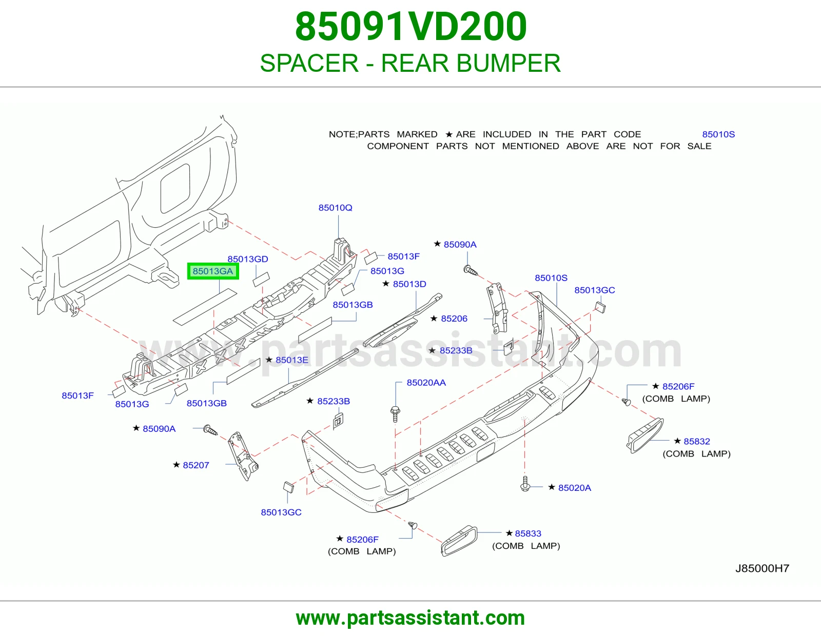 فاصل صدام خلفي 85091VD200