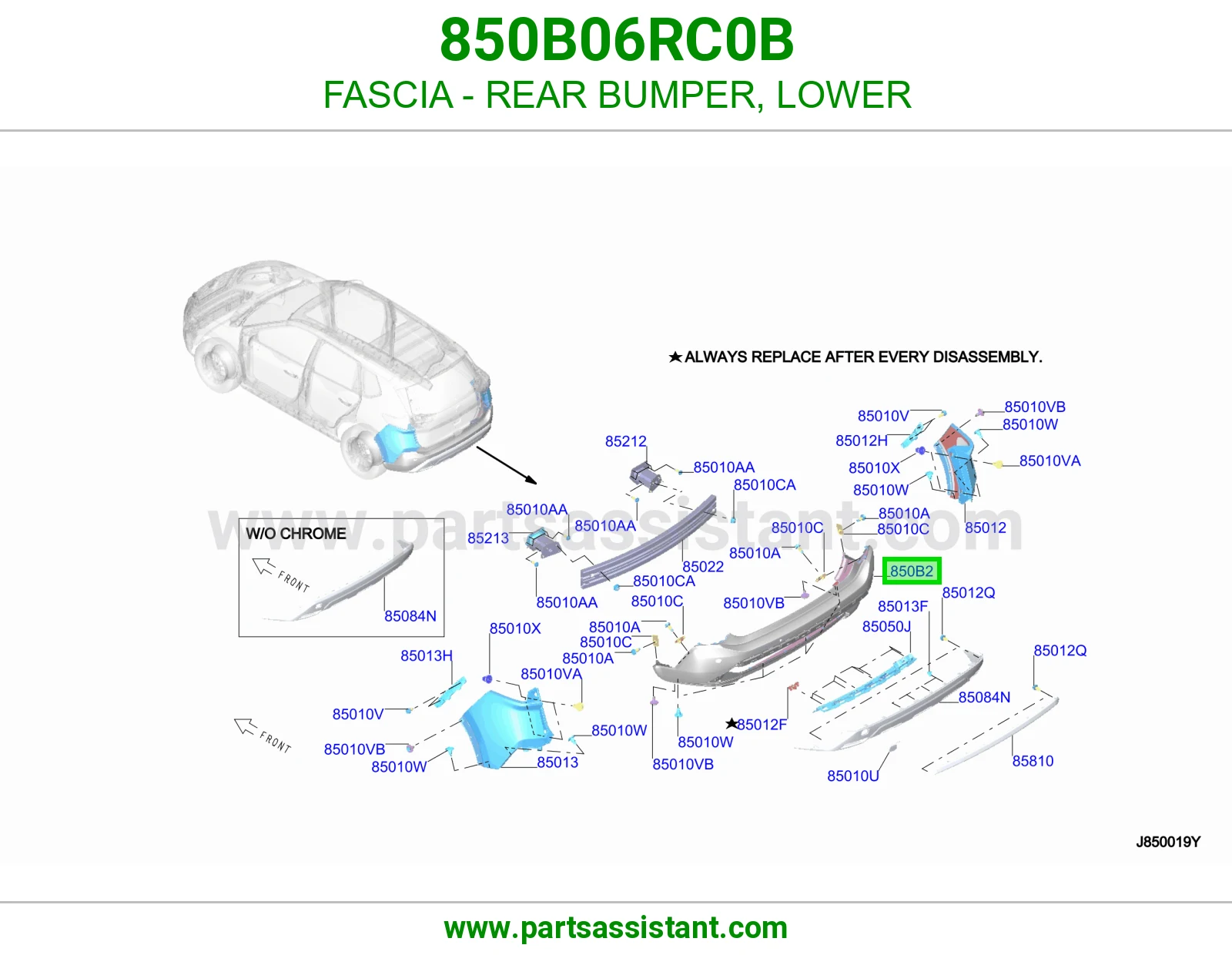 صدام خلفي تحت 850B06RC0B