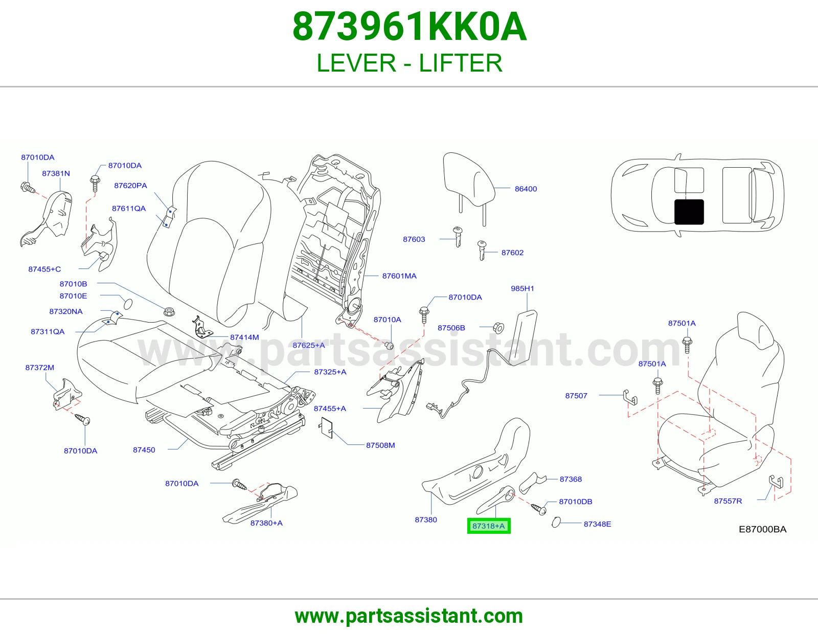ذراع رافعة 873961KK0A
