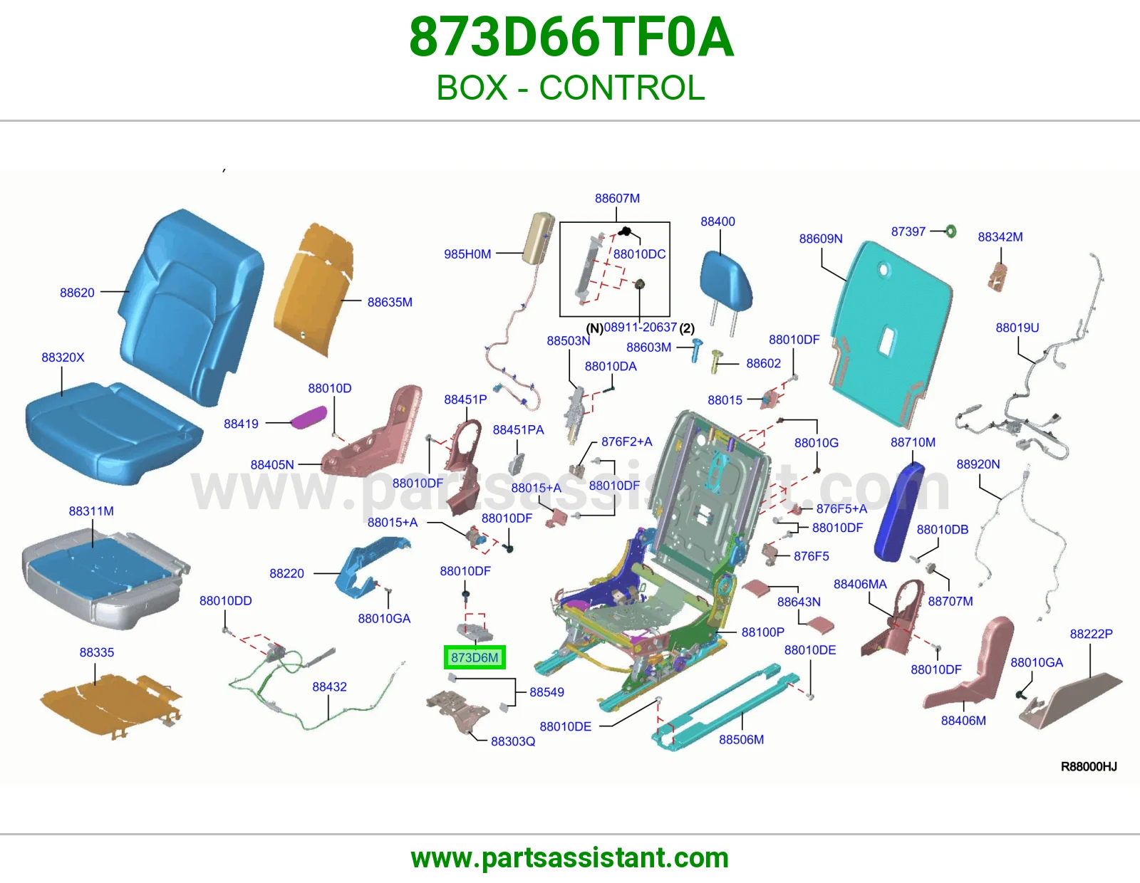 علبة تحكم 873D66TF0A