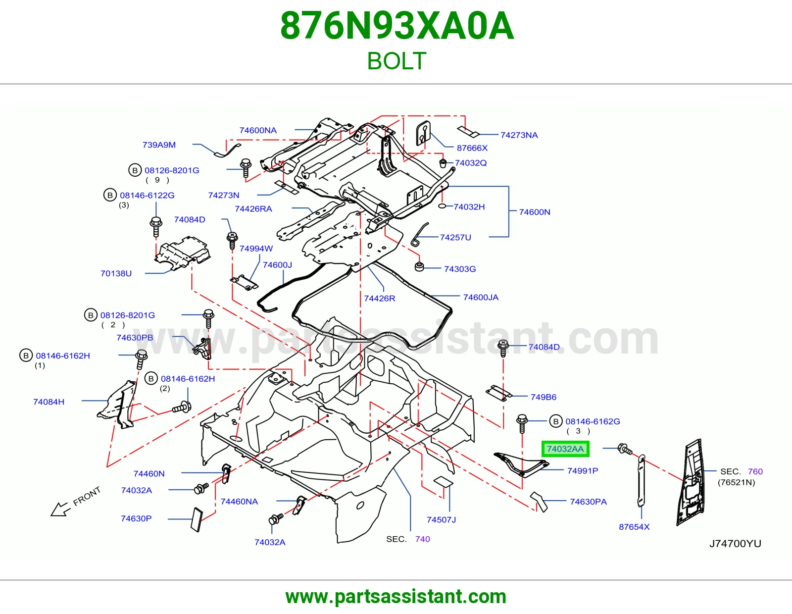 مسمار 876N93XA0A