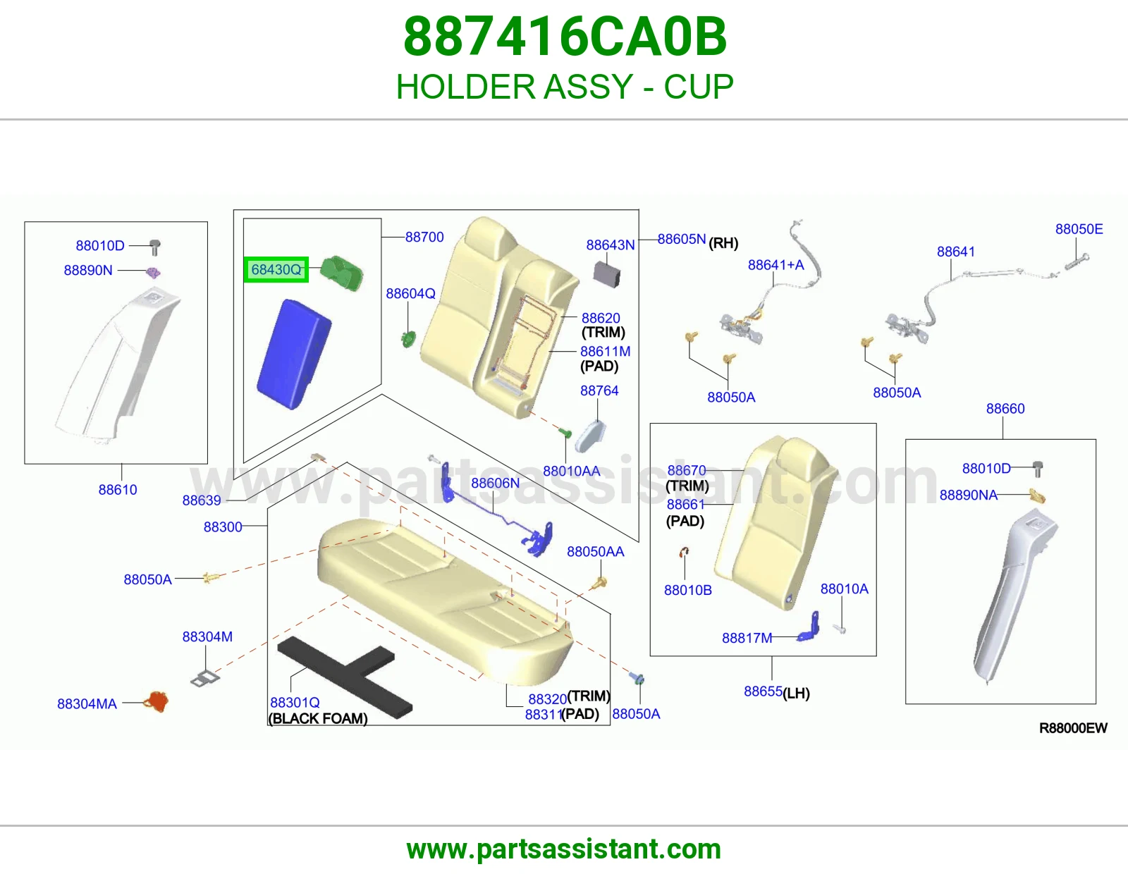 حامل كاسة كامل 887416CA0B