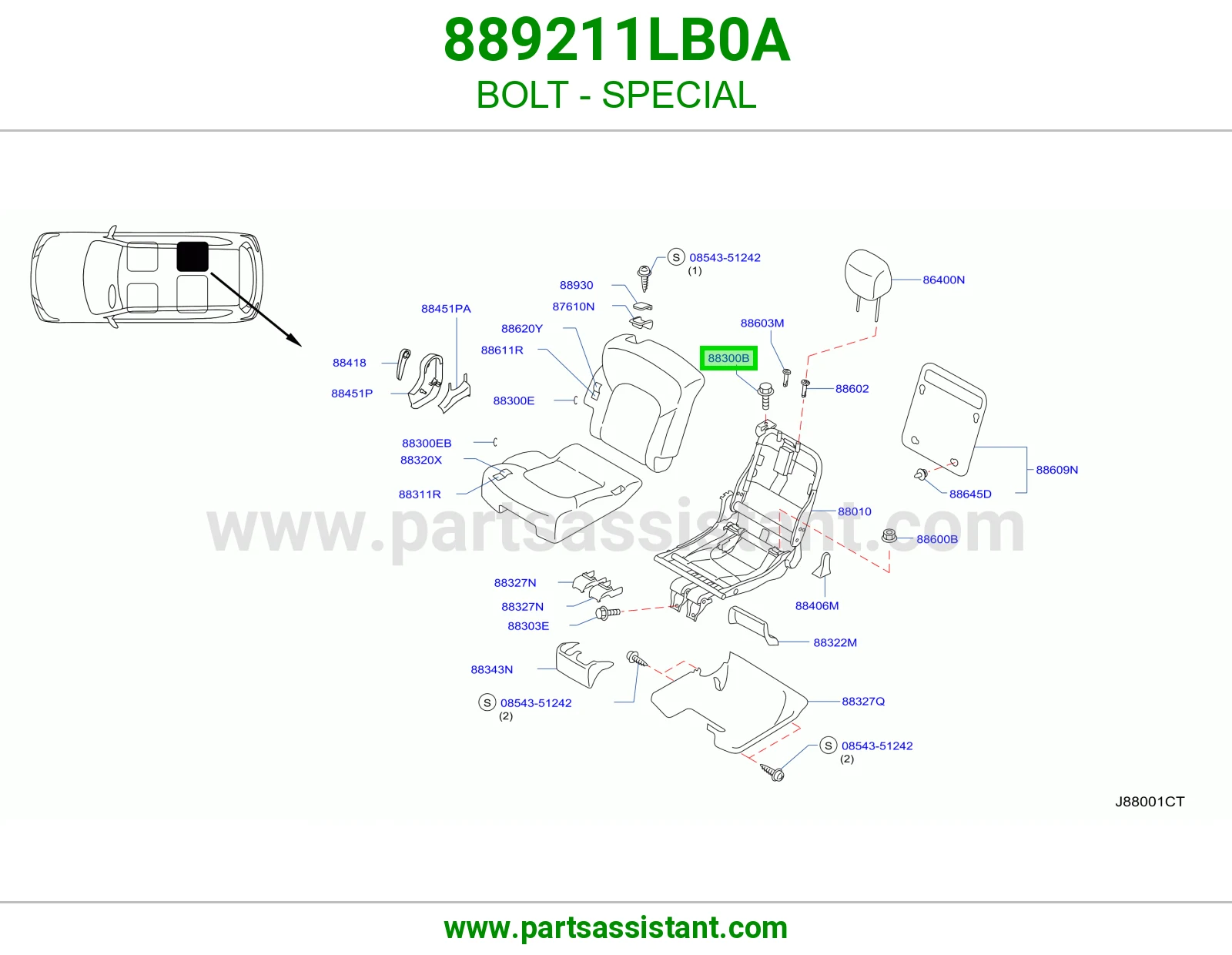 مسمار خاص 889211LB0A
