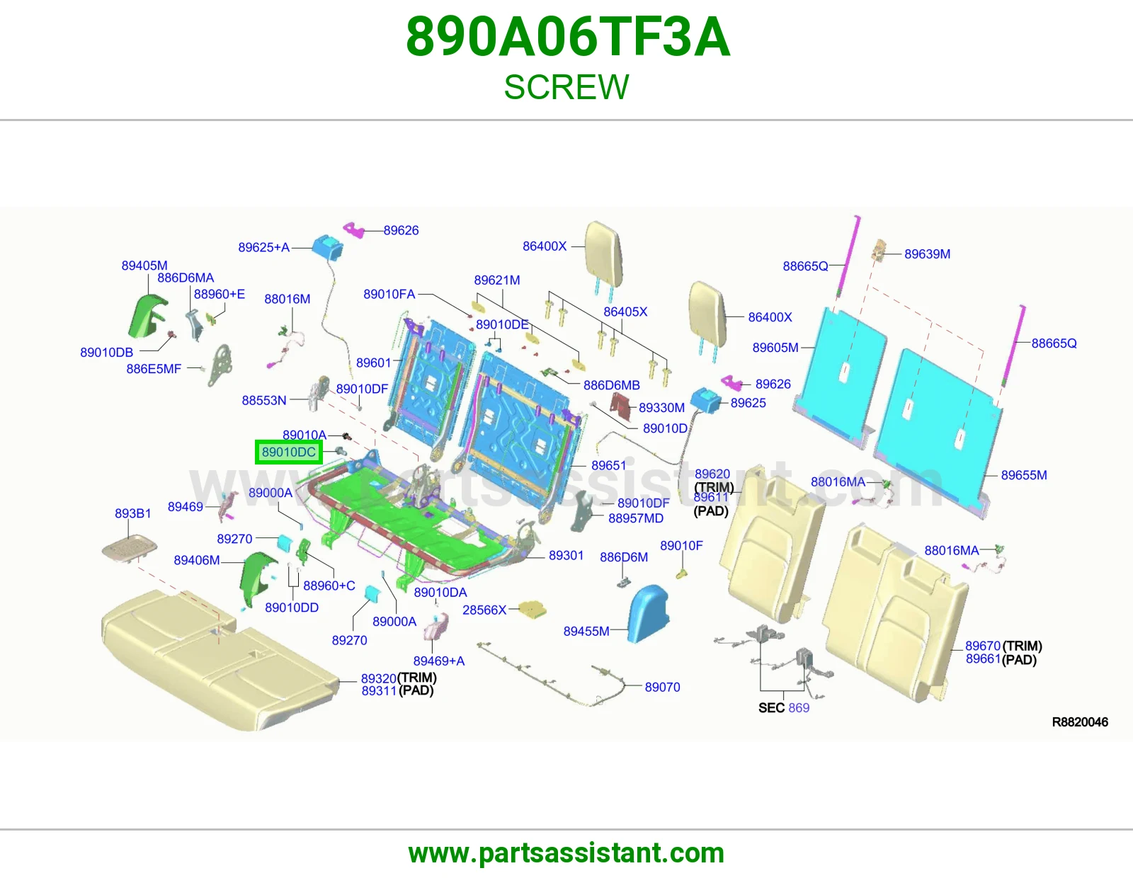 برغي 890A06TF3A