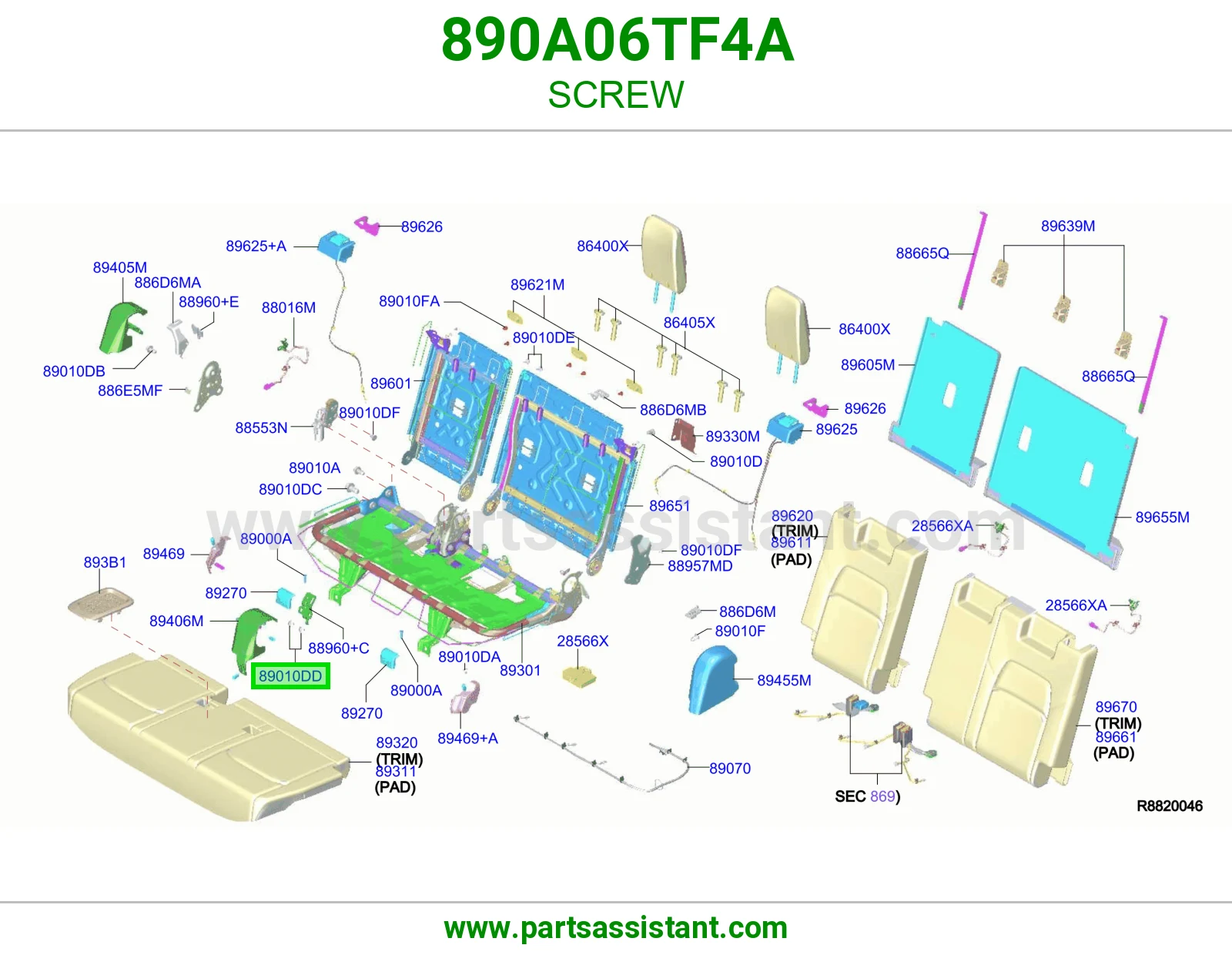 برغي 890A06TF4A