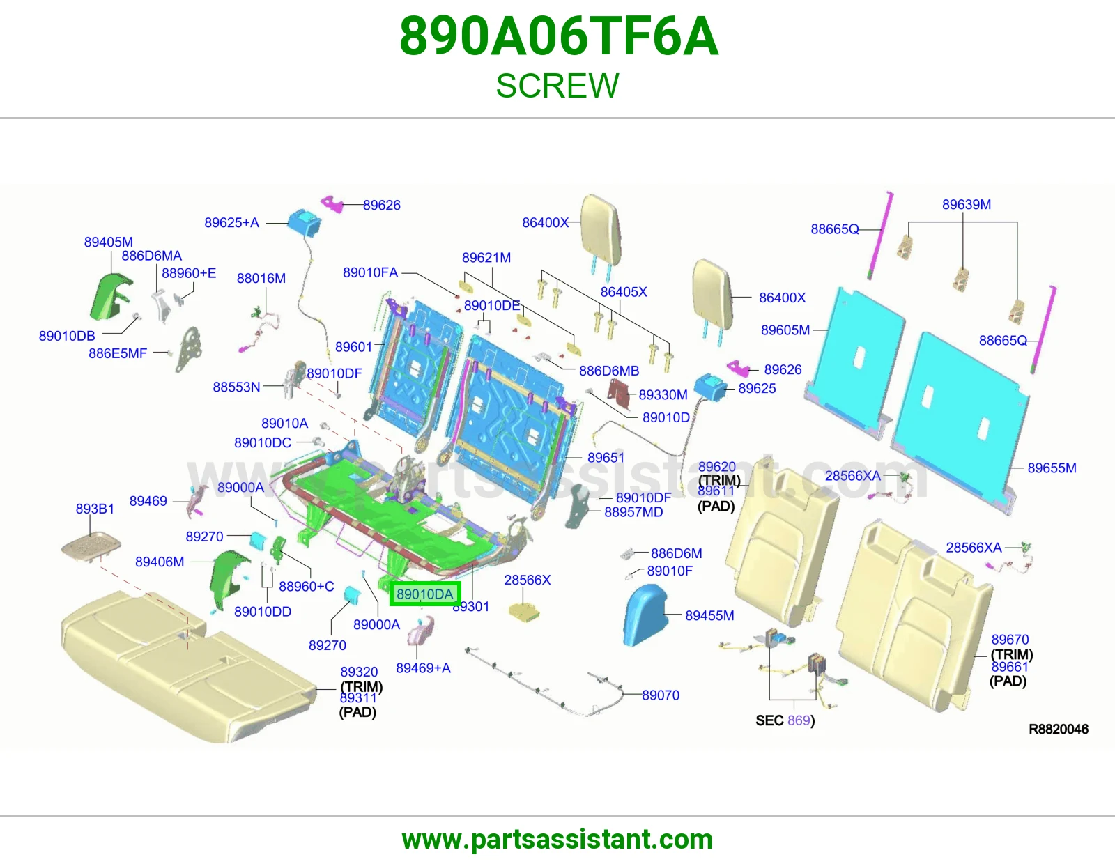 برغي 890A06TF6A