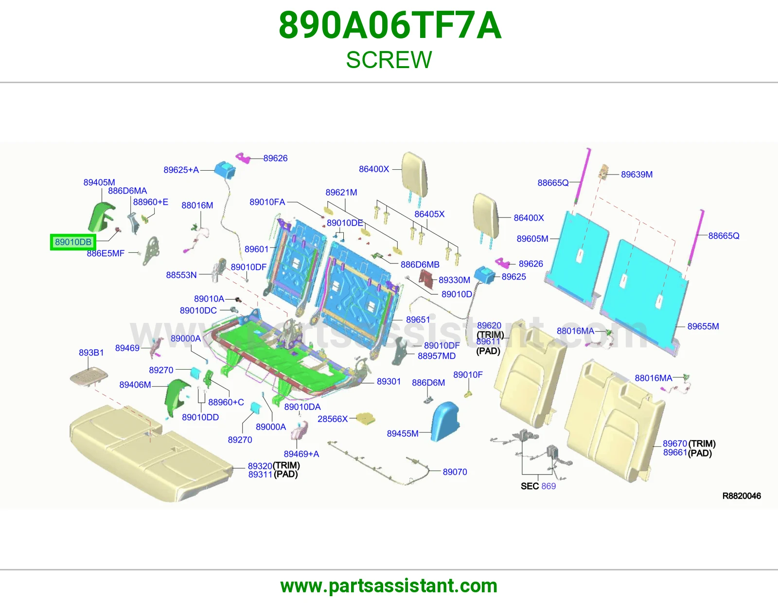 برغي 890A06TF7A
