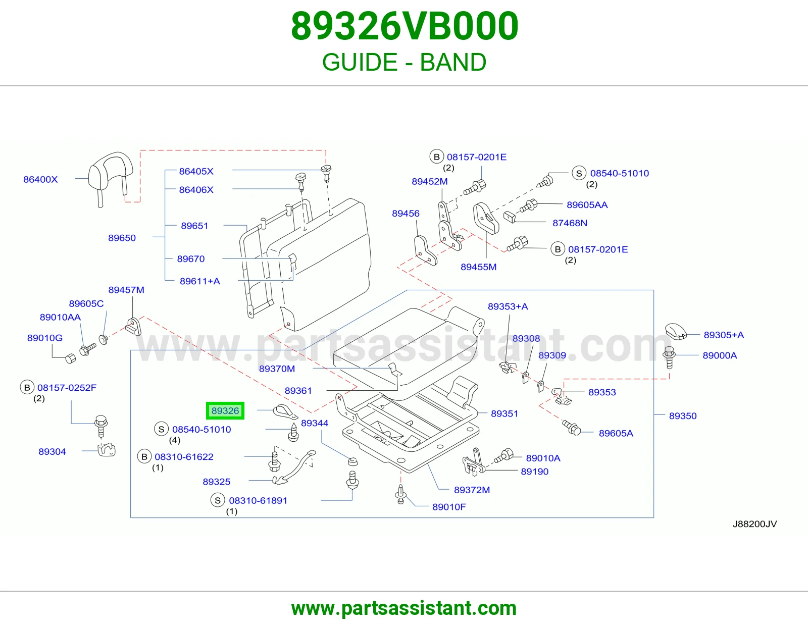 مجرى رباط 89326VB000