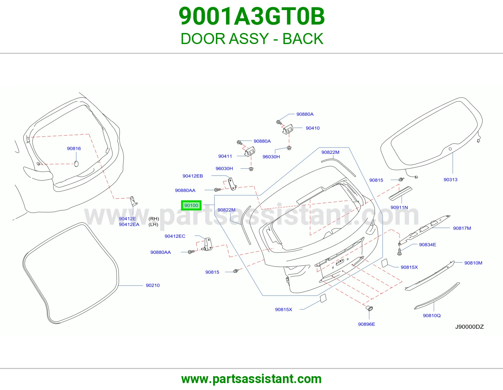 باب شنطه 9001A3GT0B