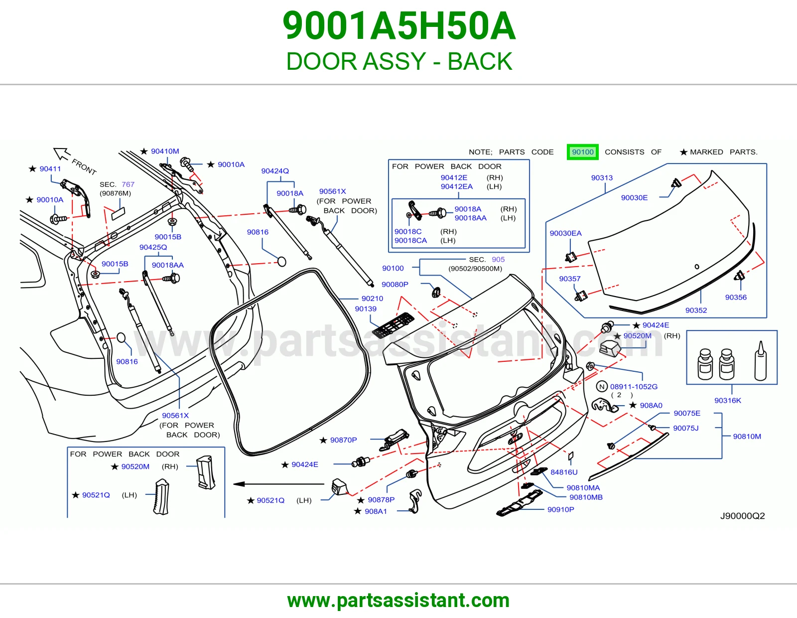 باب شنطه 9001A5H50A