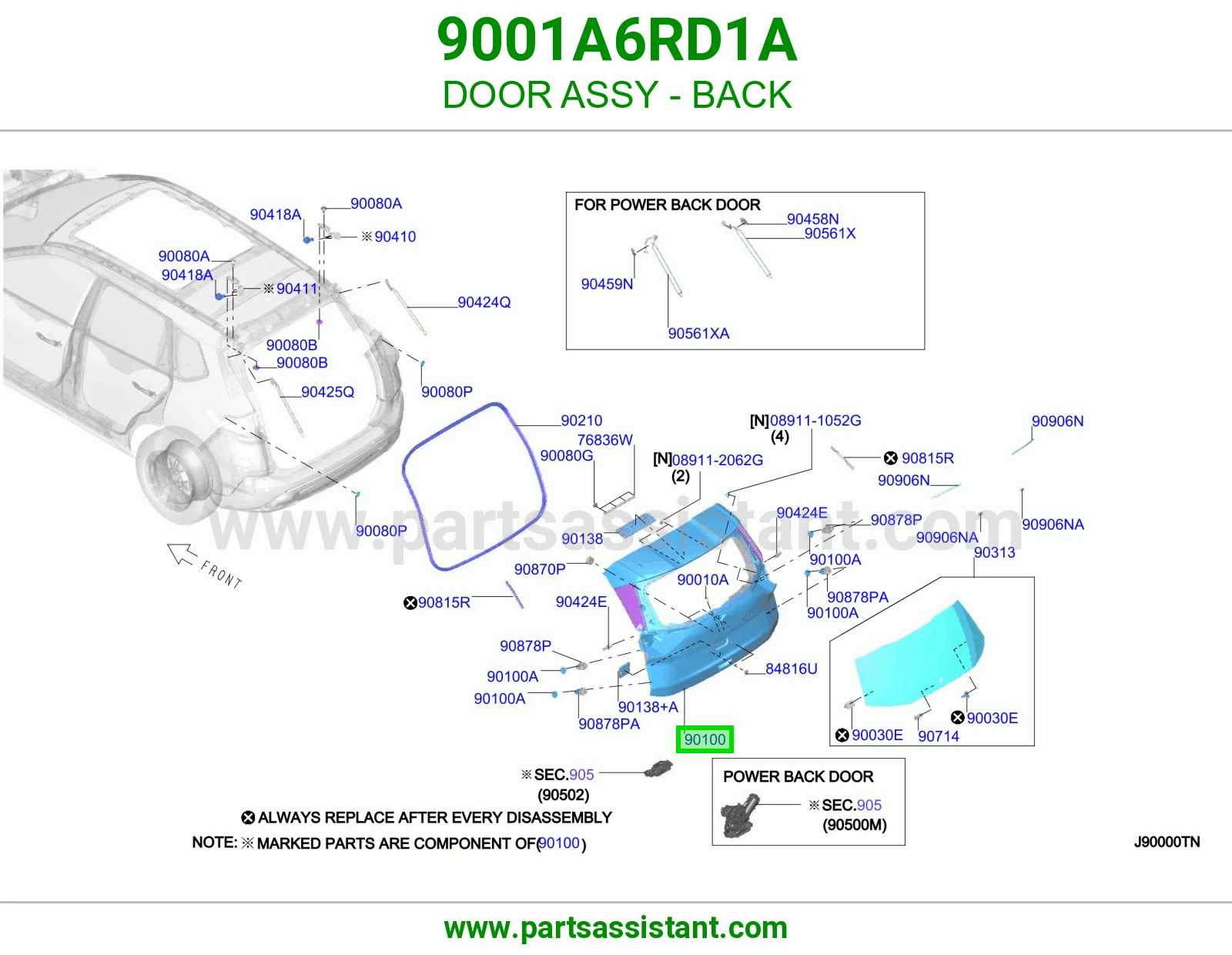 باب شنطه 9001A6RD1A