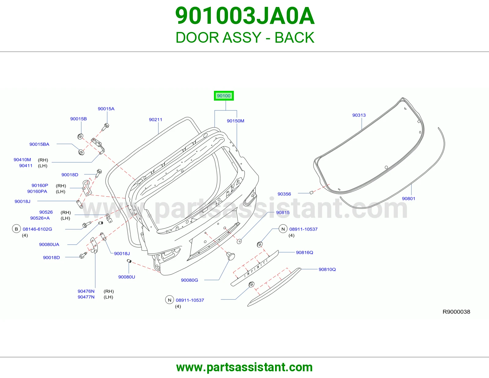 باب شنطه 901003JA0A
