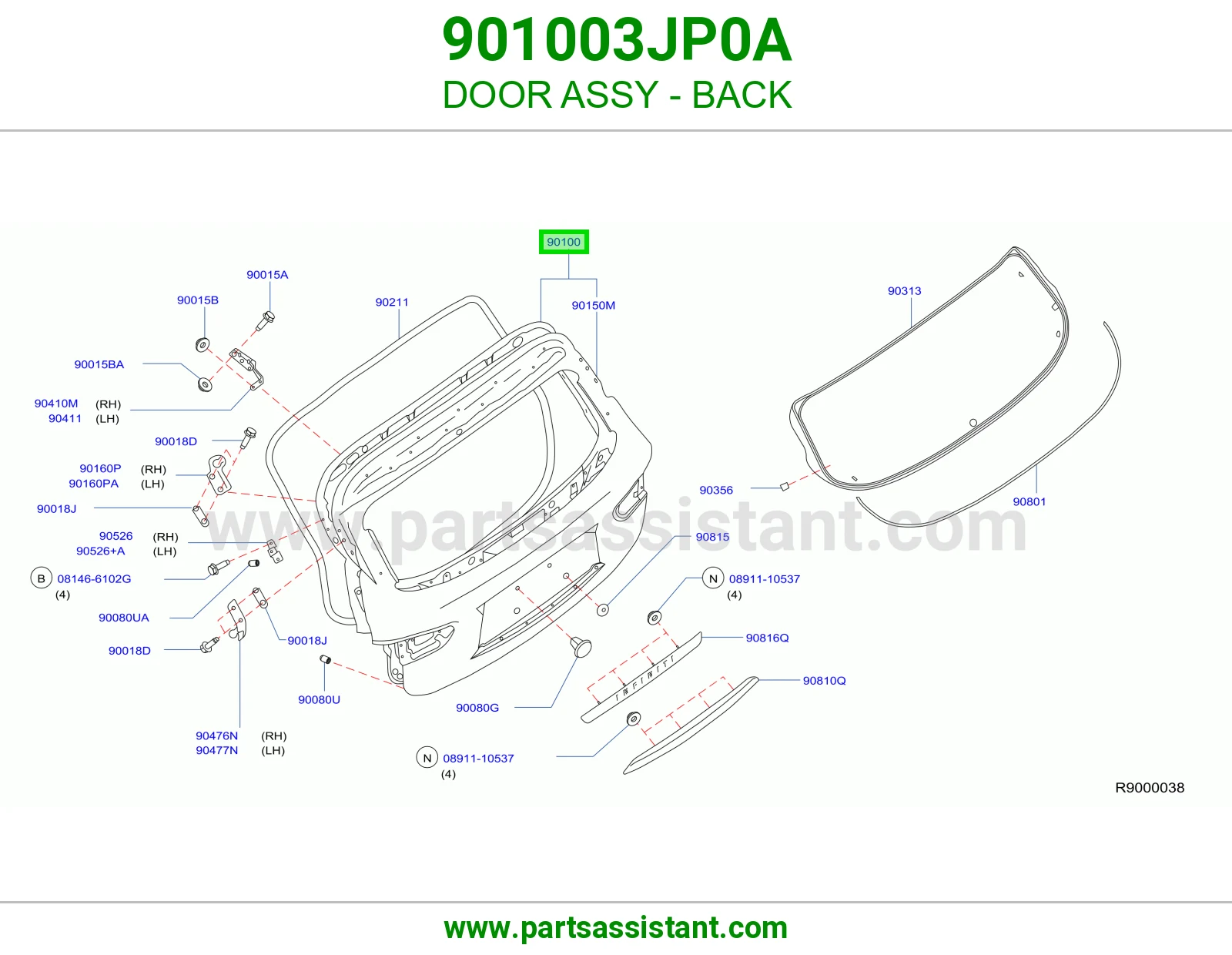 باب شنطه 901003JP0A