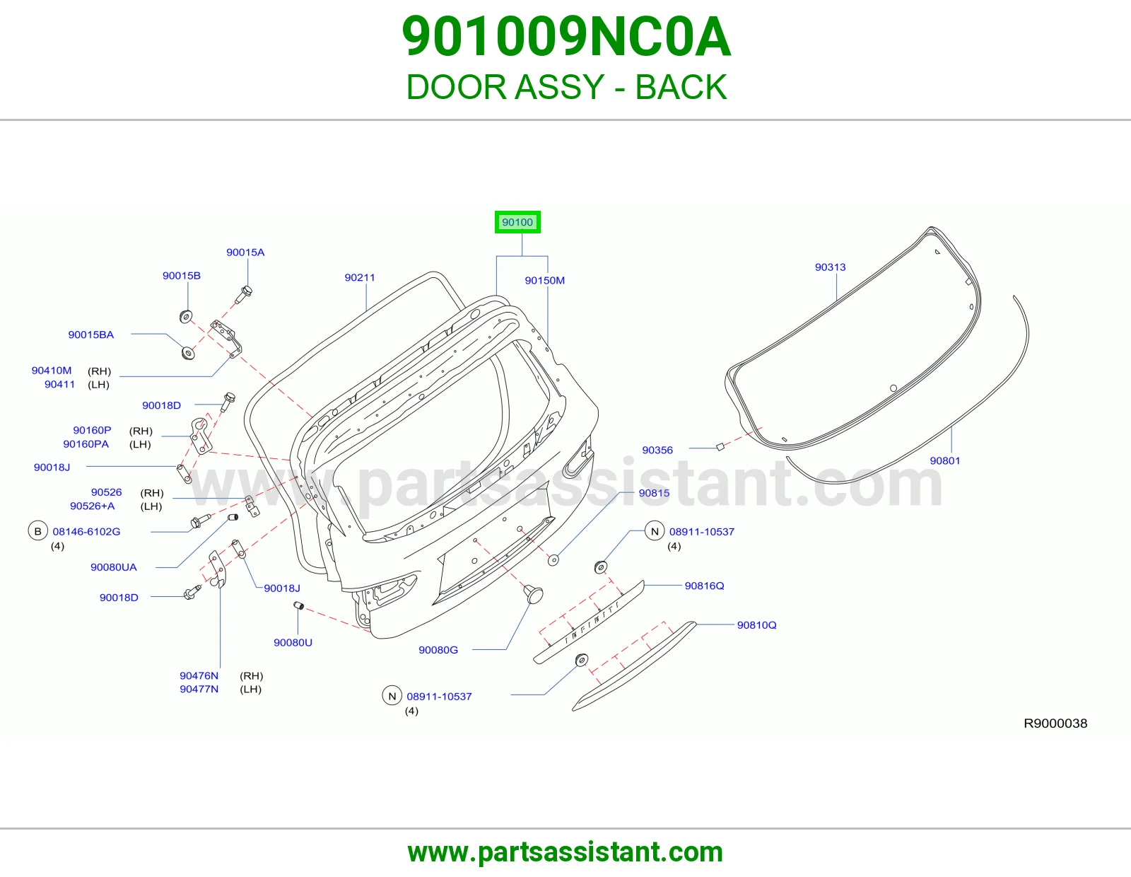 باب شنطه 901009NC0A