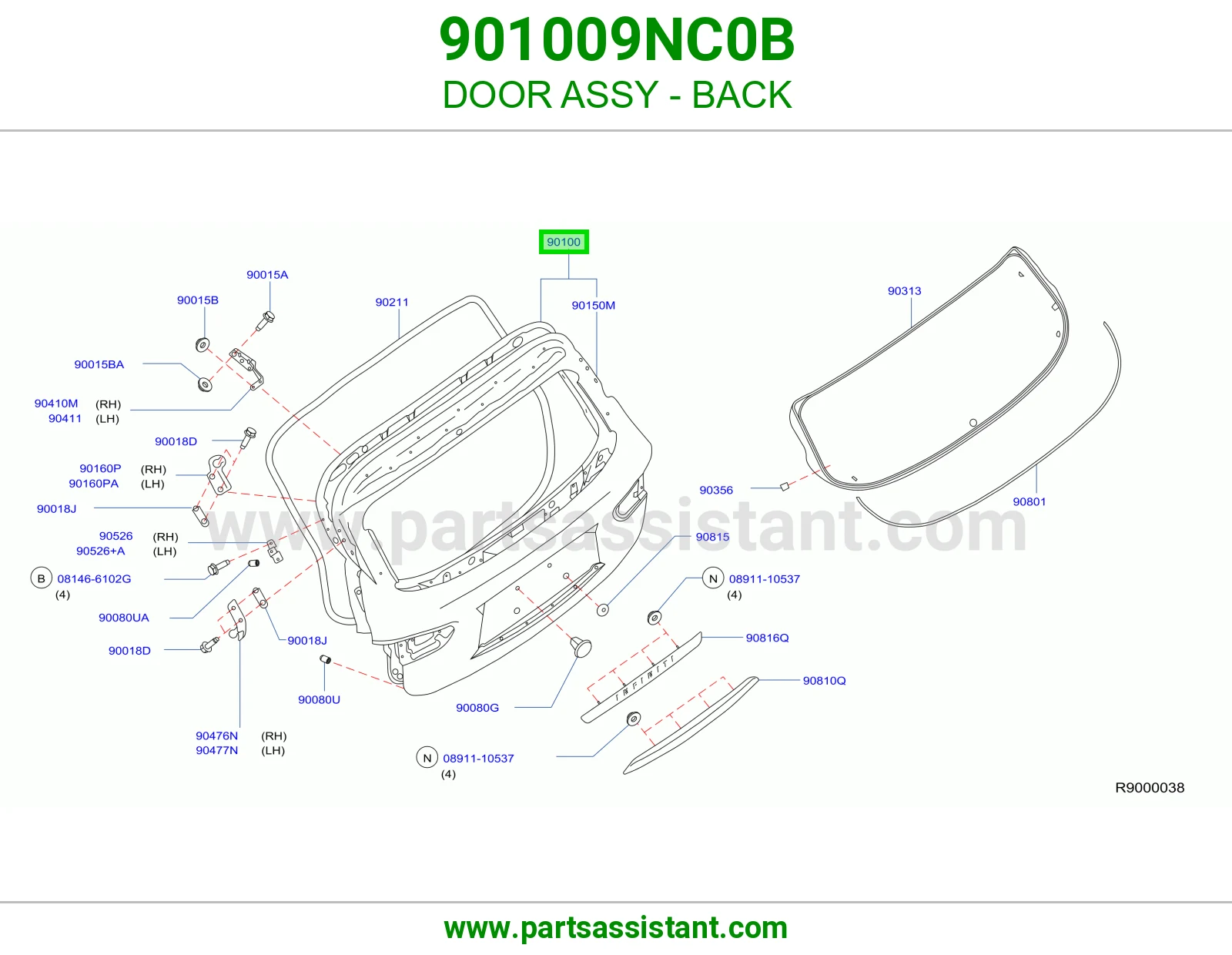 باب شنطه 901009NC0B