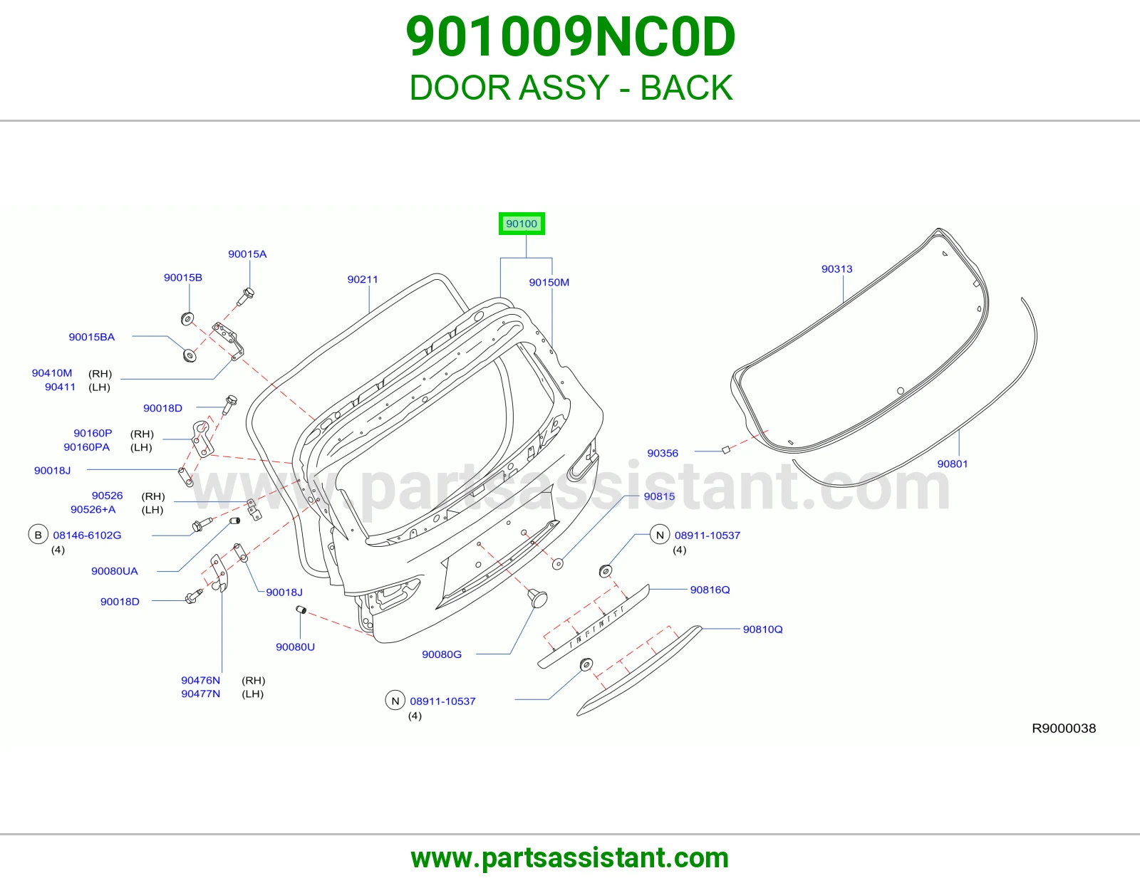 باب شنطه 901009NC0D