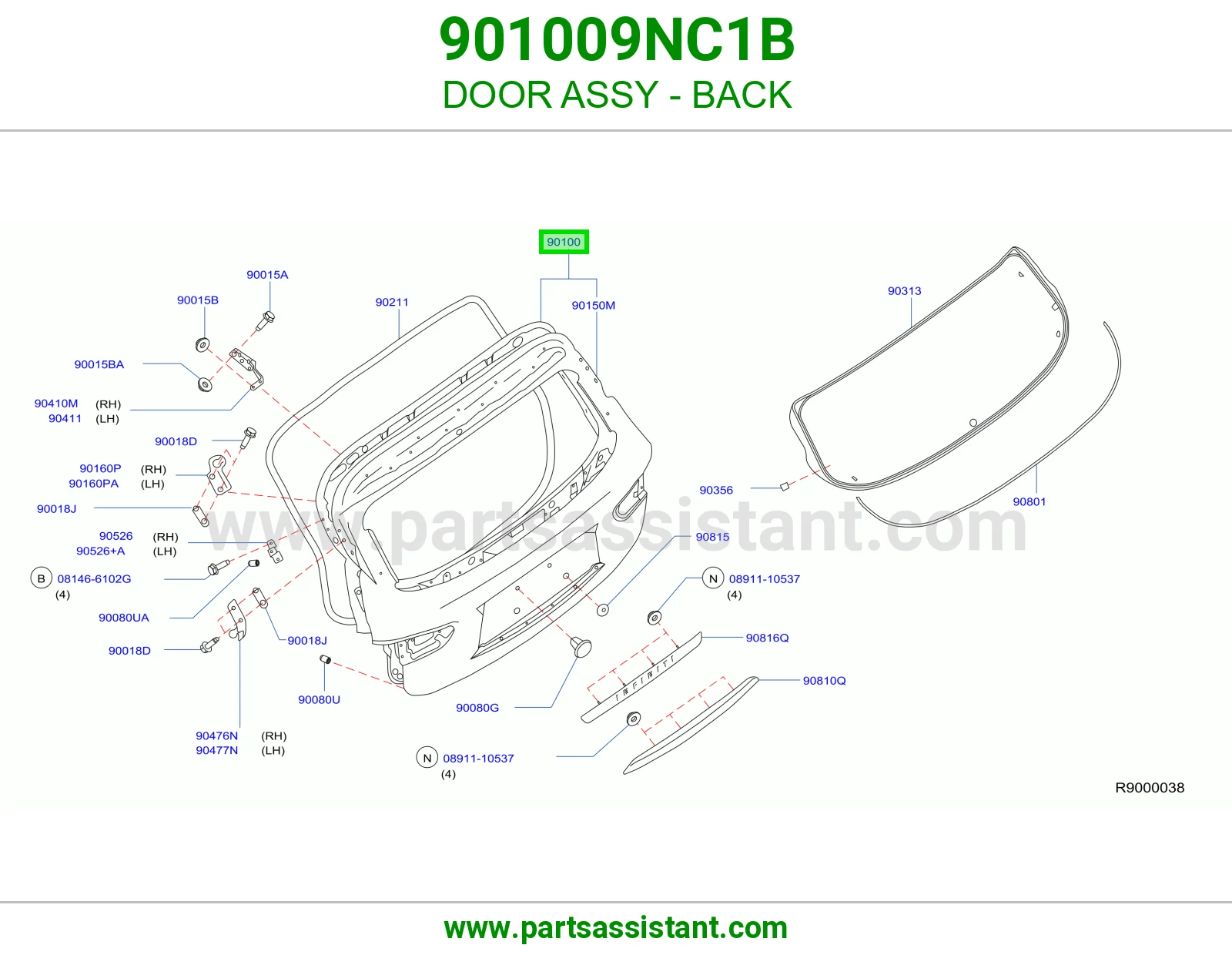 باب شنطه 901009NC1B