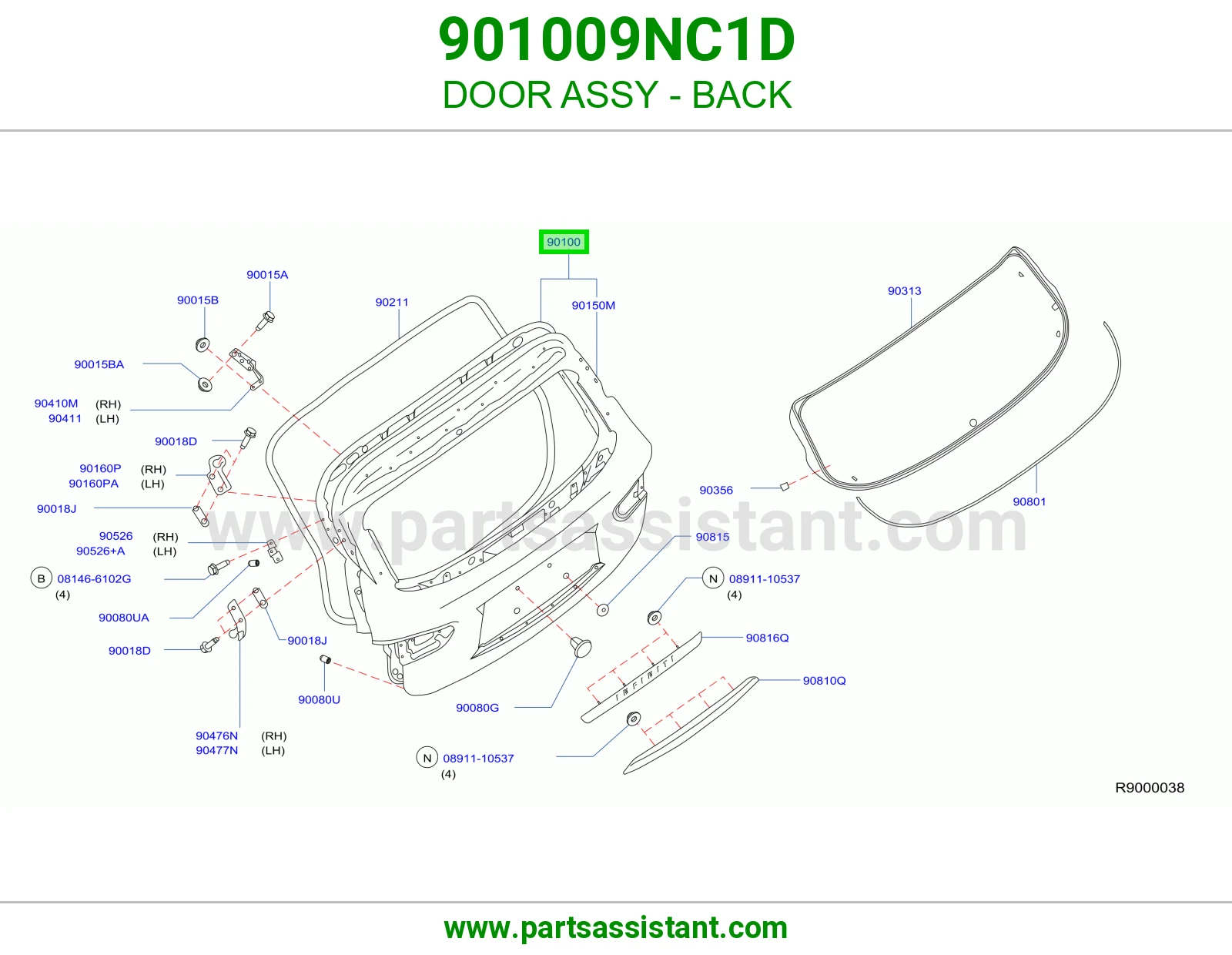 باب شنطه 901009NC1D