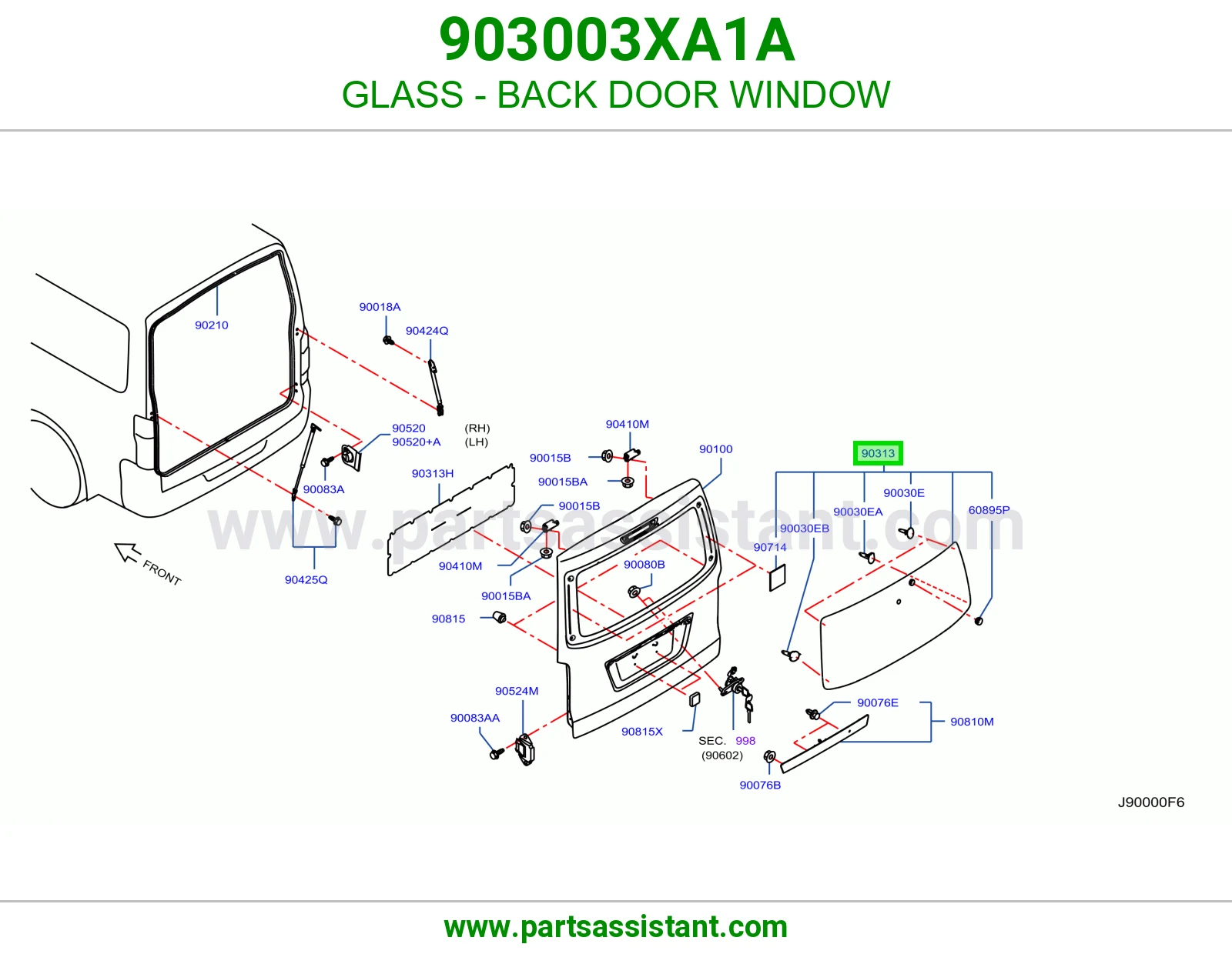 قزاز باب شنطه خلفي 903003XA1A