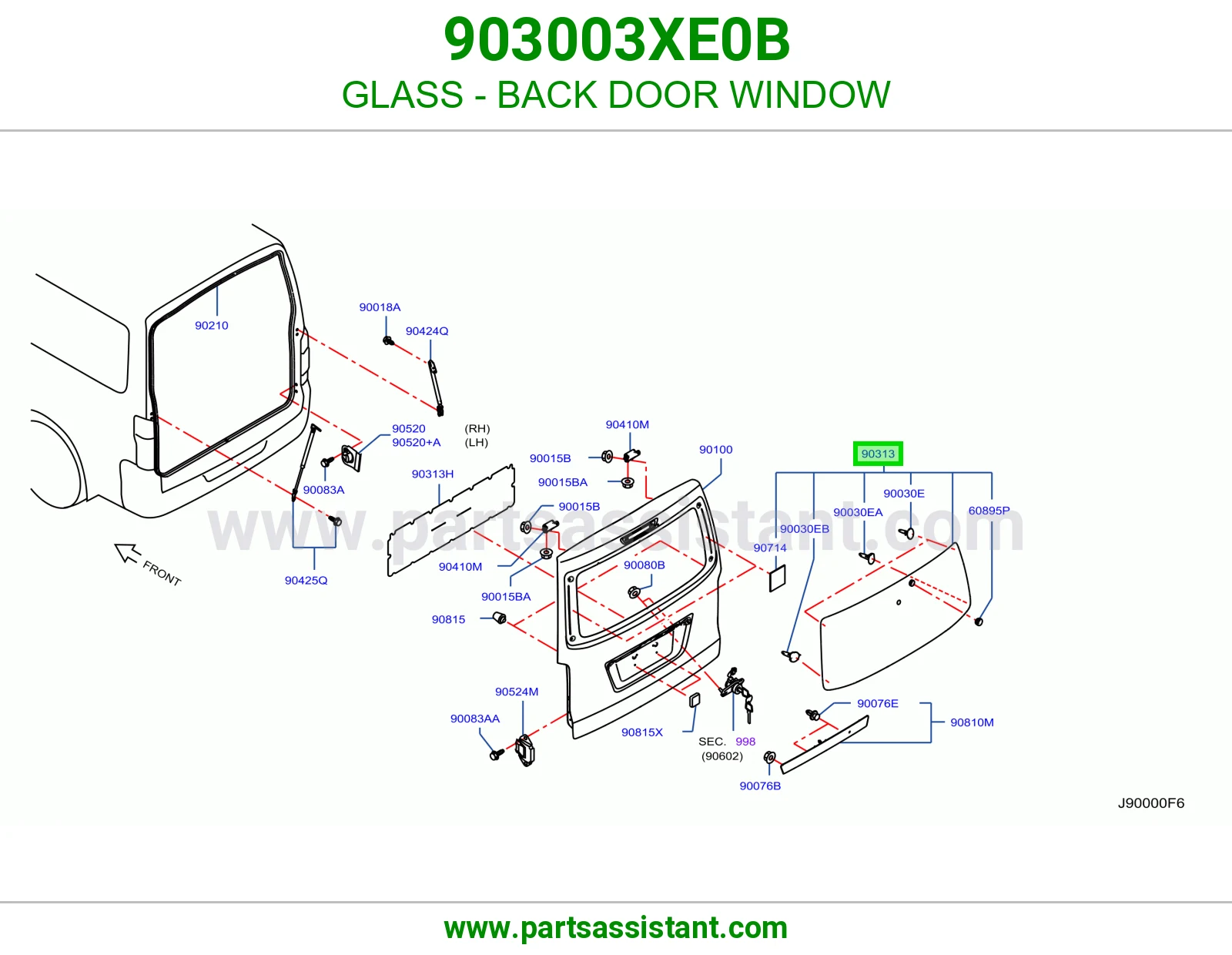 قزاز باب شنطه خلفي 903003XE0B