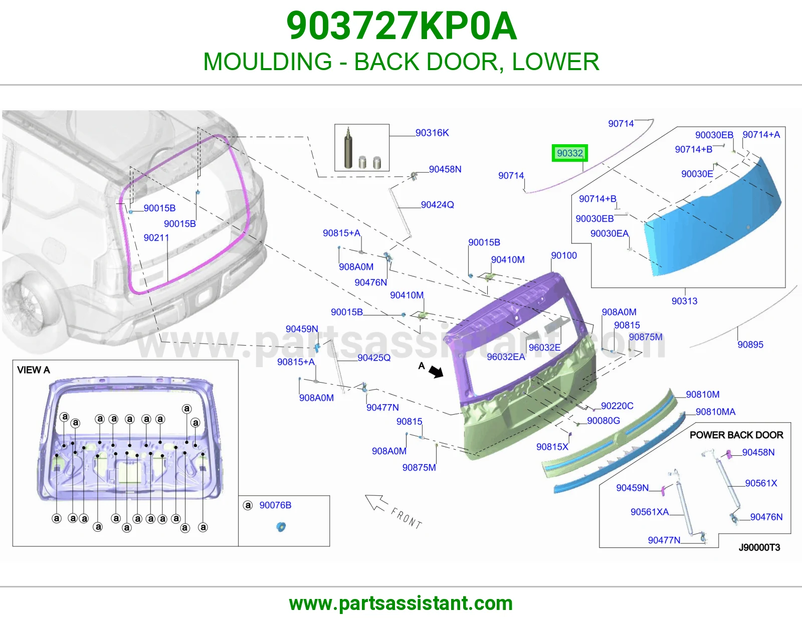 زيق باب شنطة تحت 903727KP0A