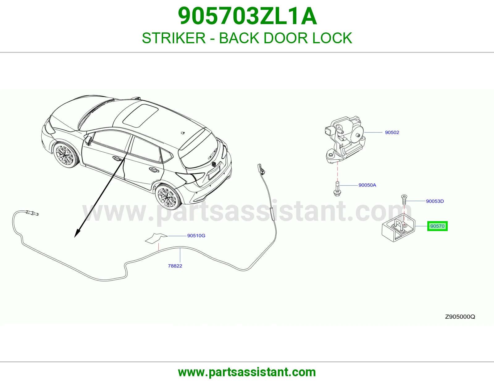 لقمه باب شنطه 905703ZL1A