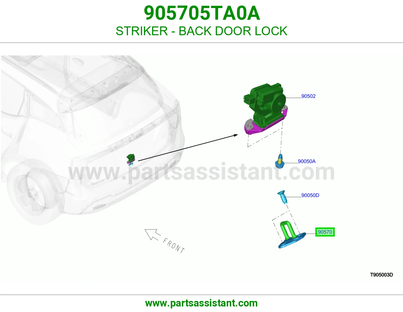 لقمه باب شنطه 905705TA0A