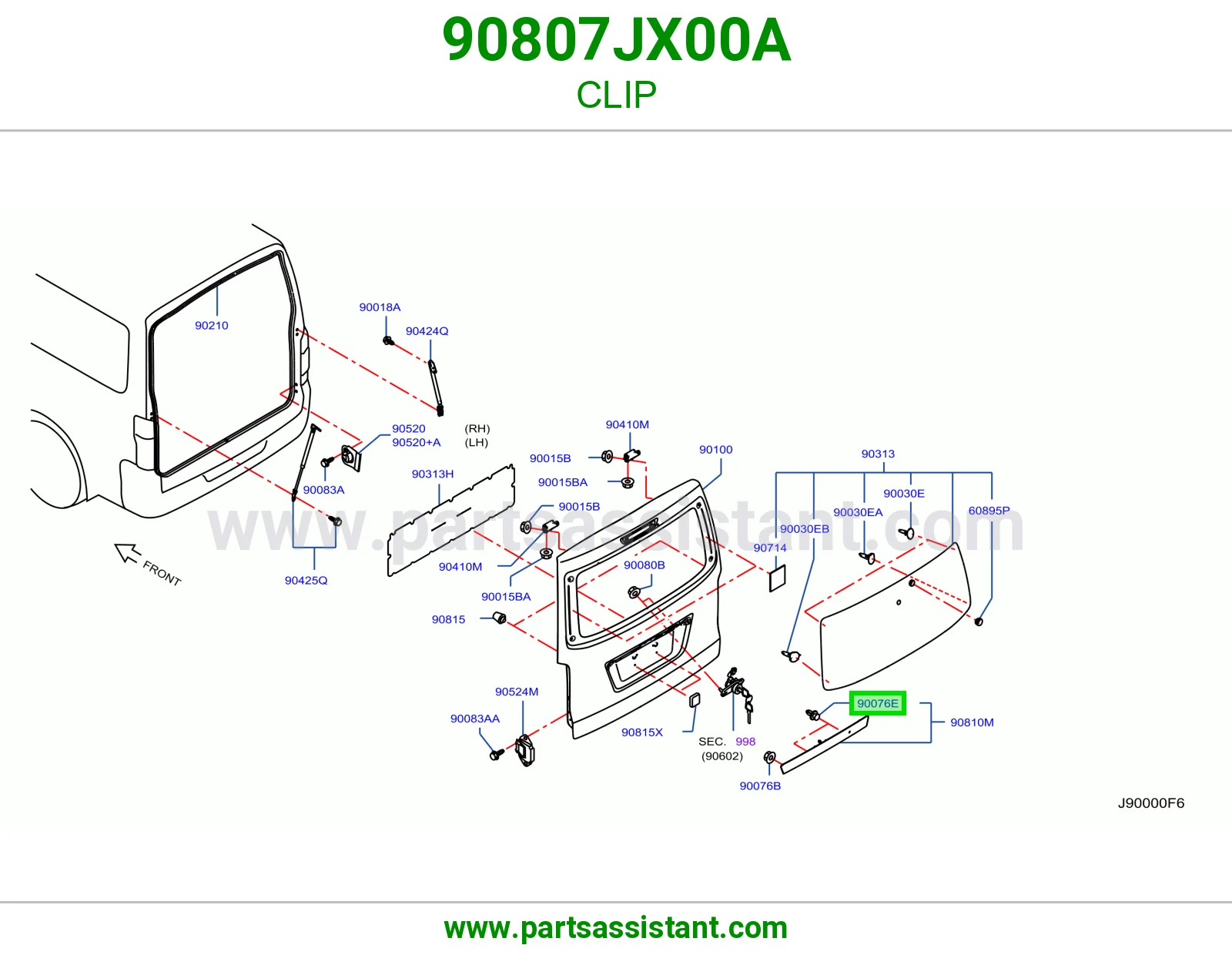 كلبس 90807JX00A
