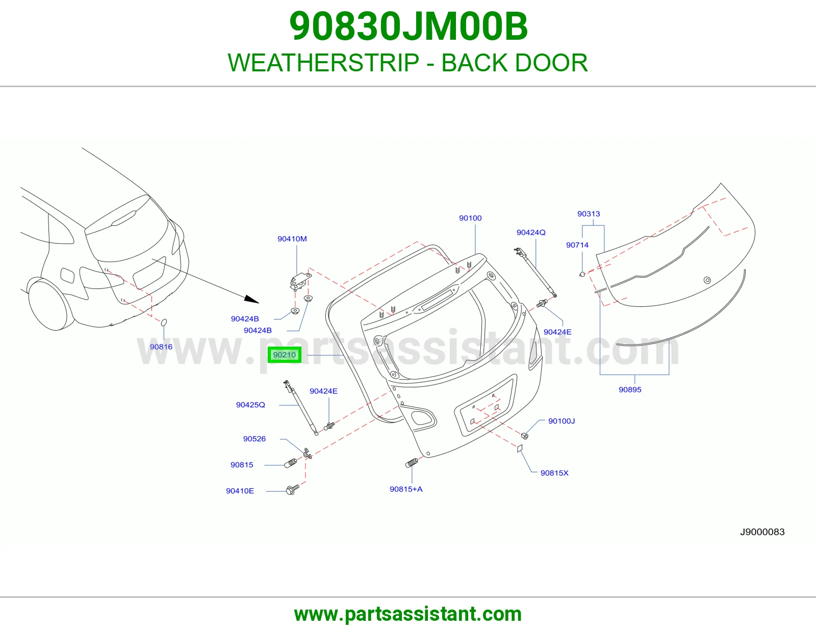 ربله باب شنطه 90830JM00B