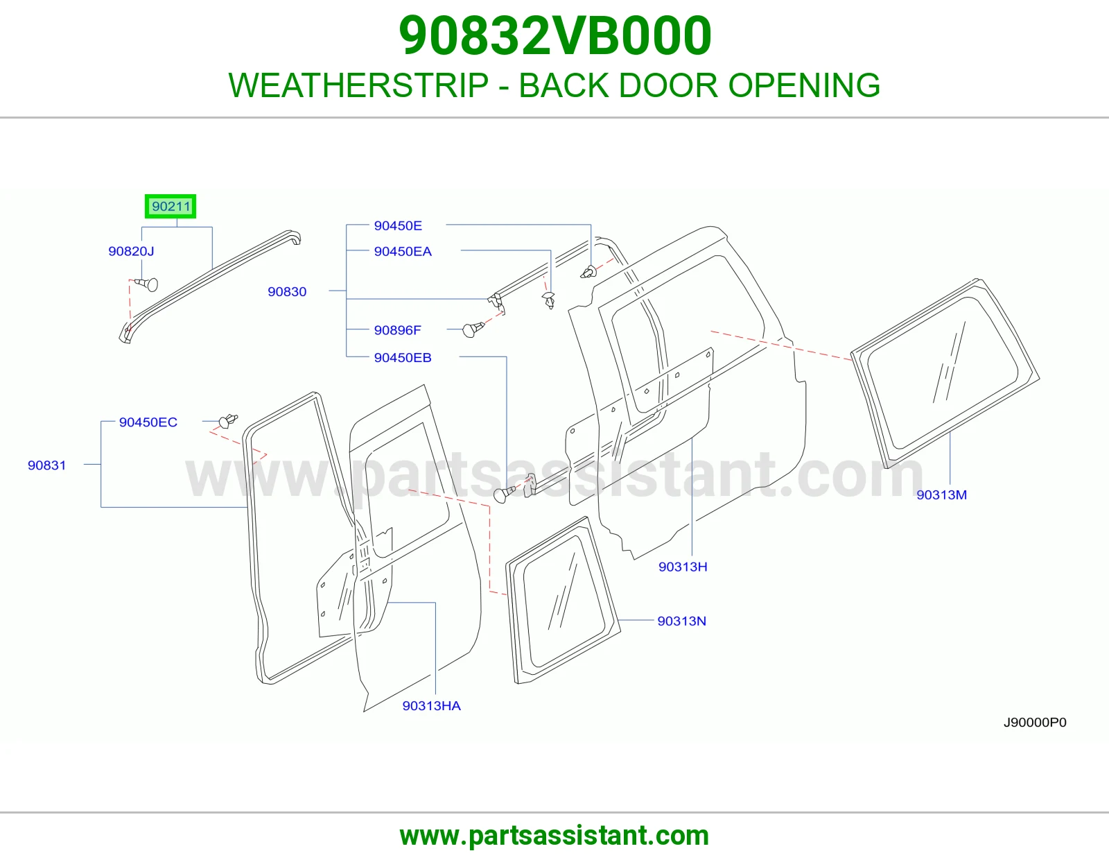 ربله باب شنطه 90832VB000