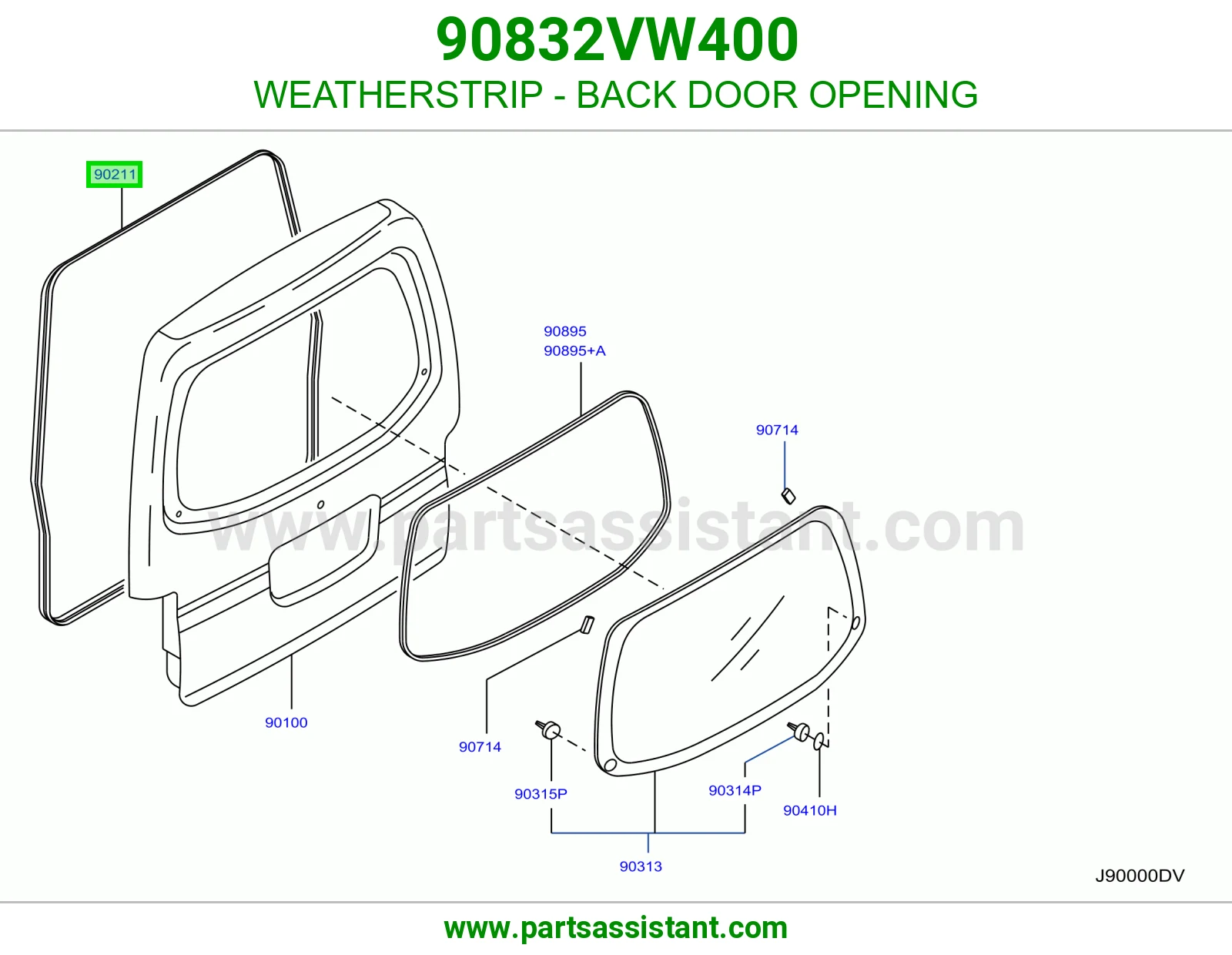 ربله باب شنطه 90832VW400