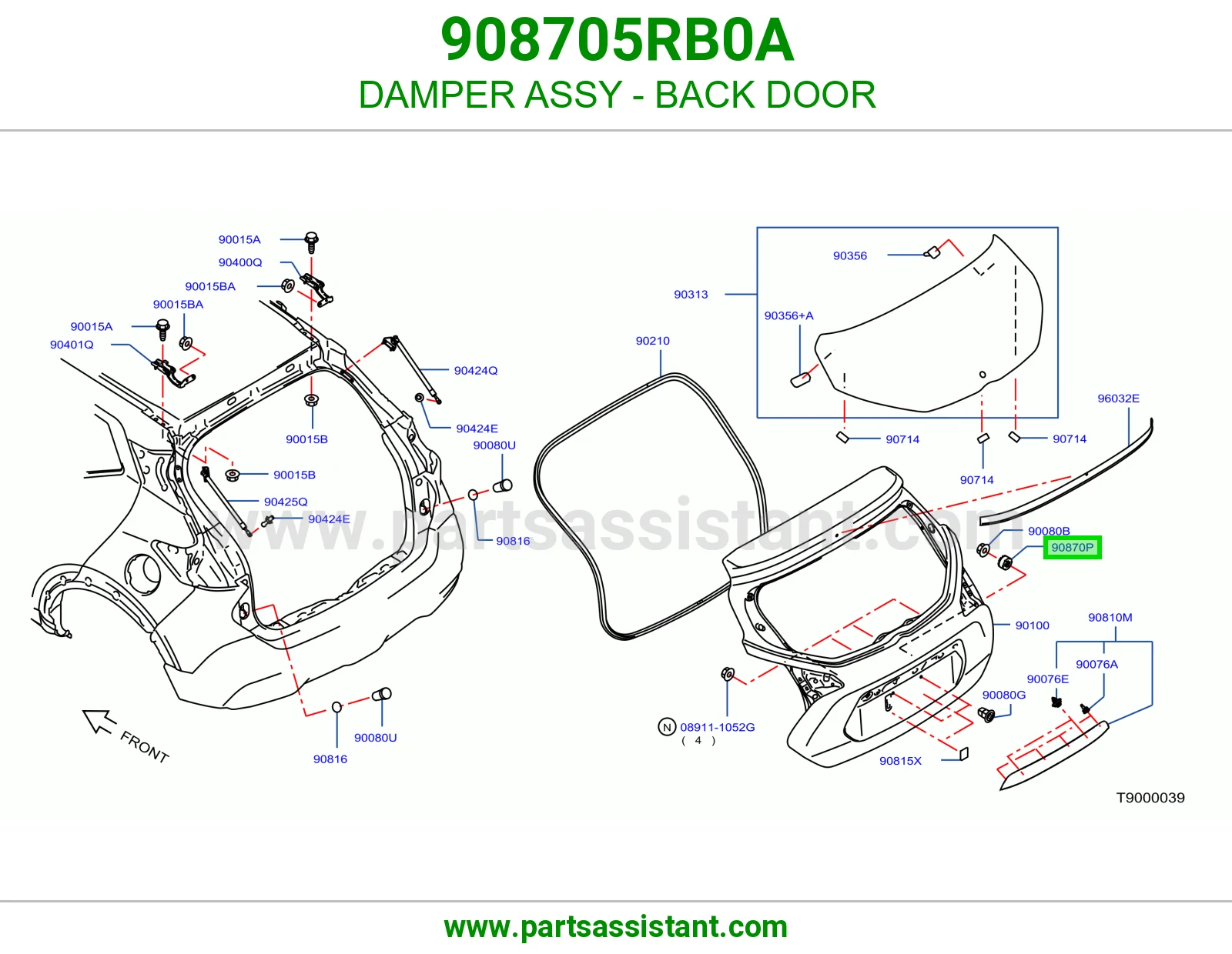 دامبر باب شنطة كامل 908705RB0A