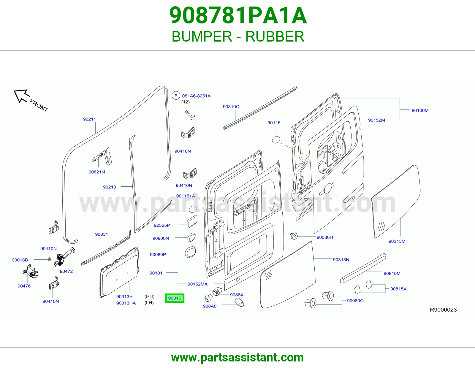 ربل ميزانيه باب شنطه 908781PA1A
