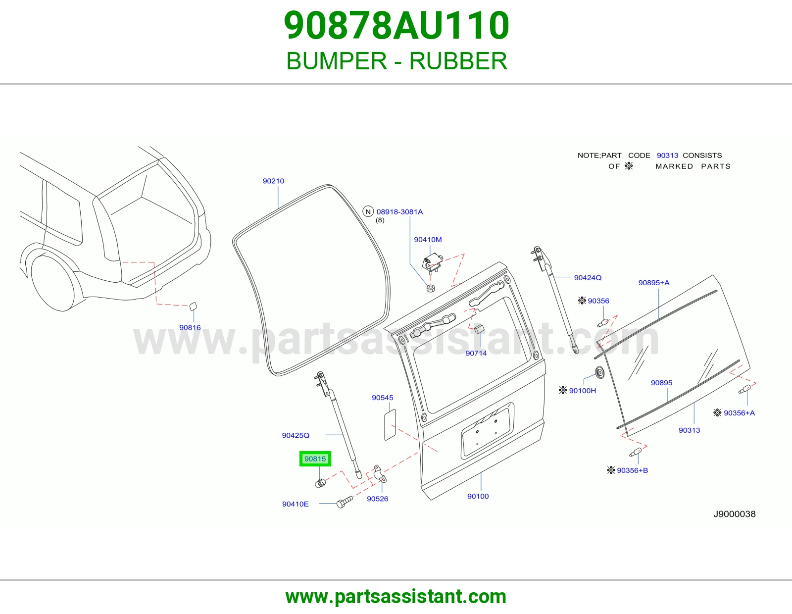 ربل ميزانيه باب شنطه 90878AU110
