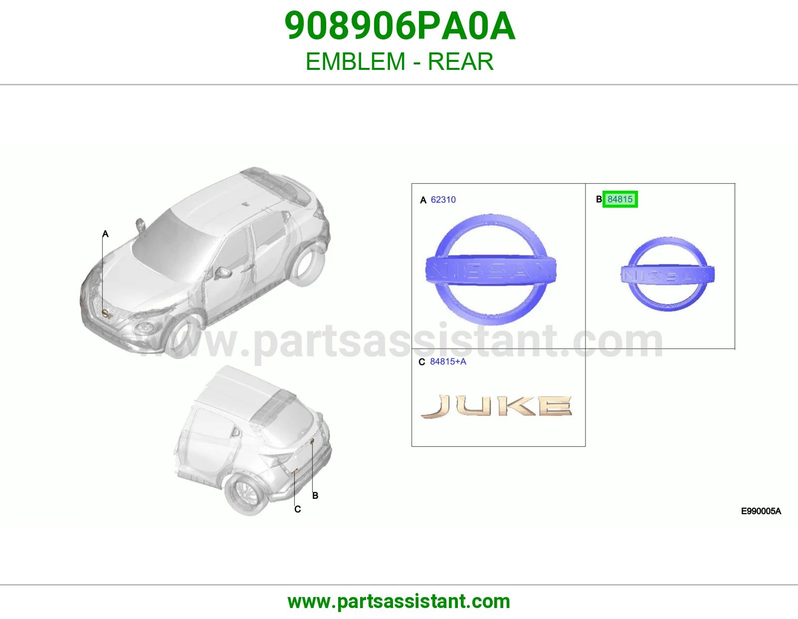 علامة خلفي 908906PA0A