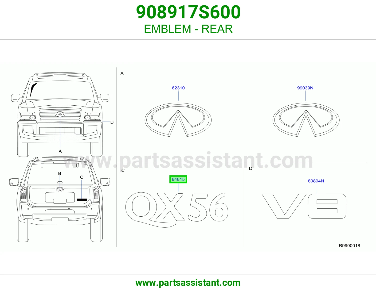 علامة خلفي 908917S600