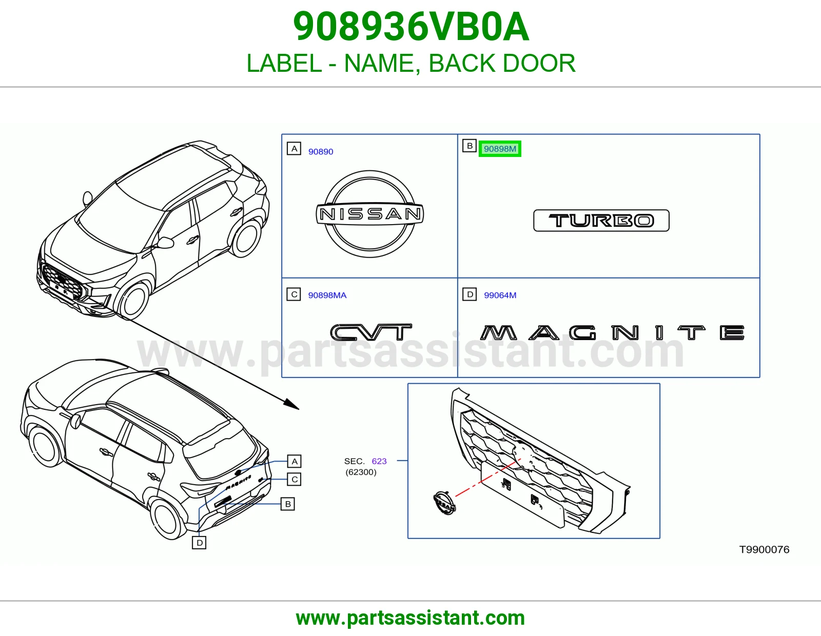 ملصق اسم باب شنطة 908936VB0A