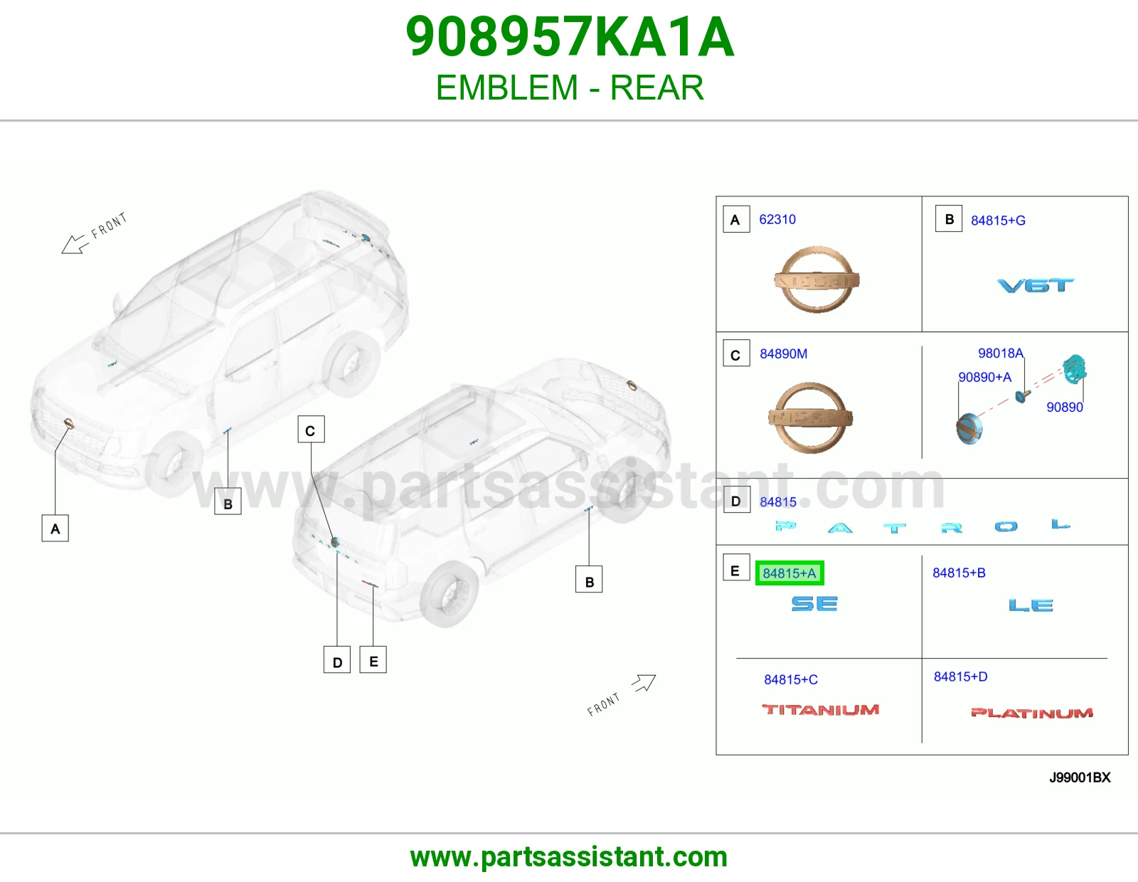 علامة خلفي 908957KA1A