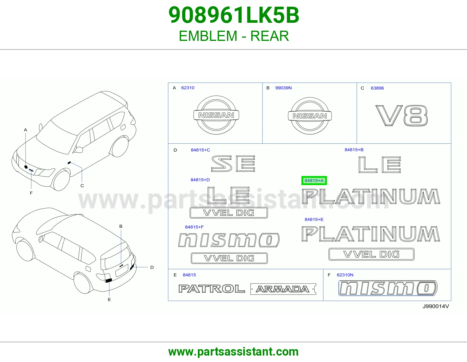 علامة خلفي 908961LK5B