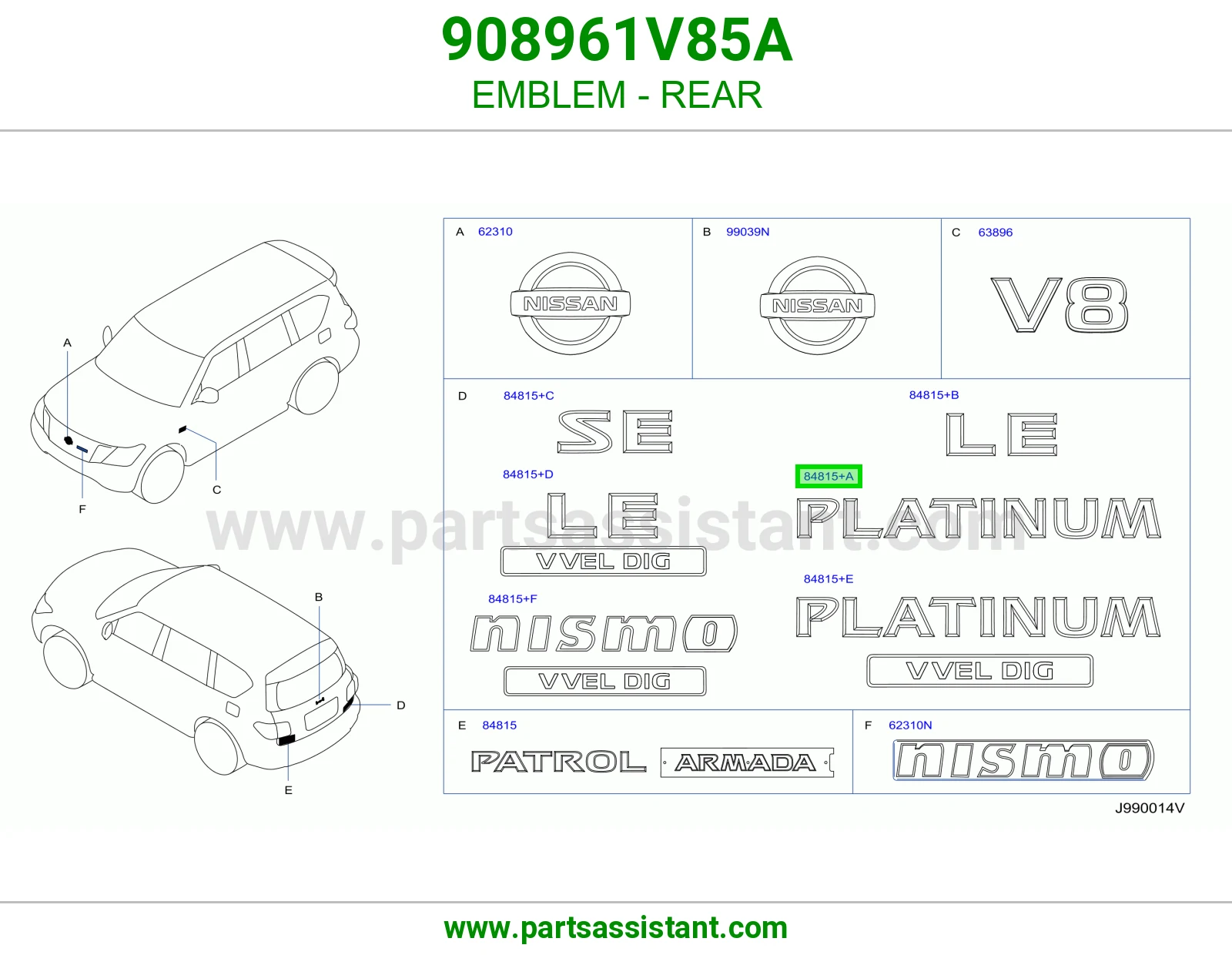 علامة خلفي 908961V85A