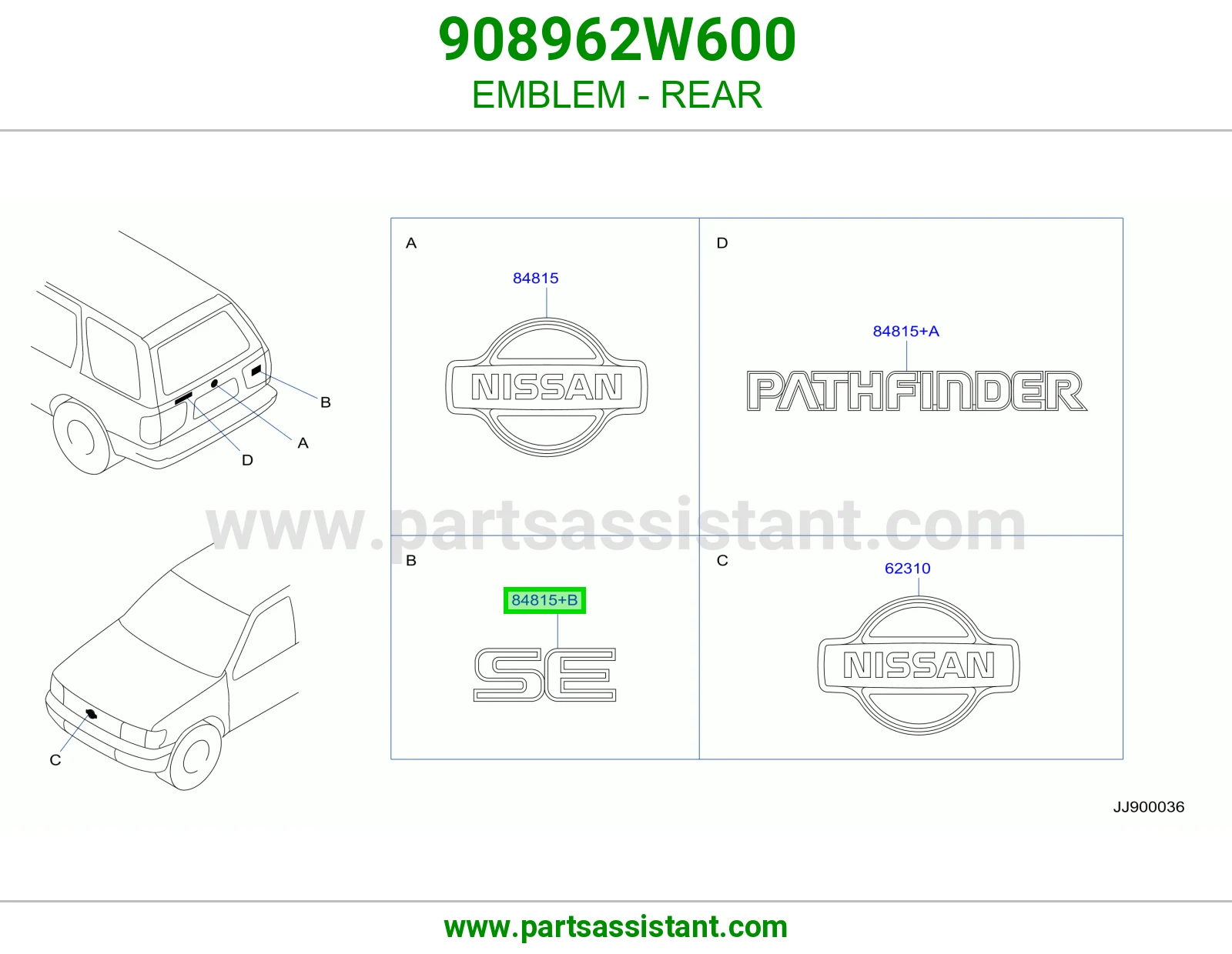 علامة خلفي 908962W600