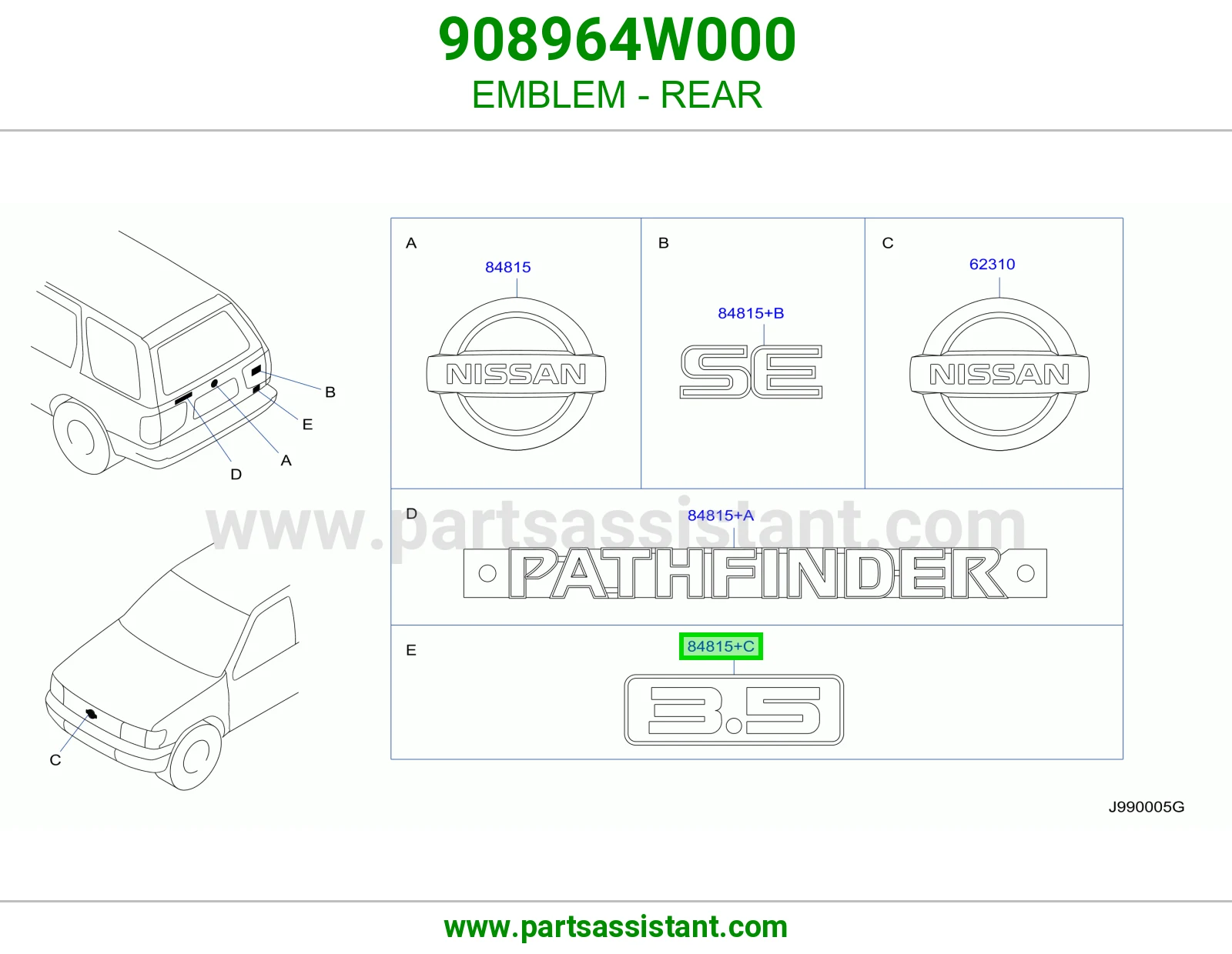 علامة خلفي 908964W000
